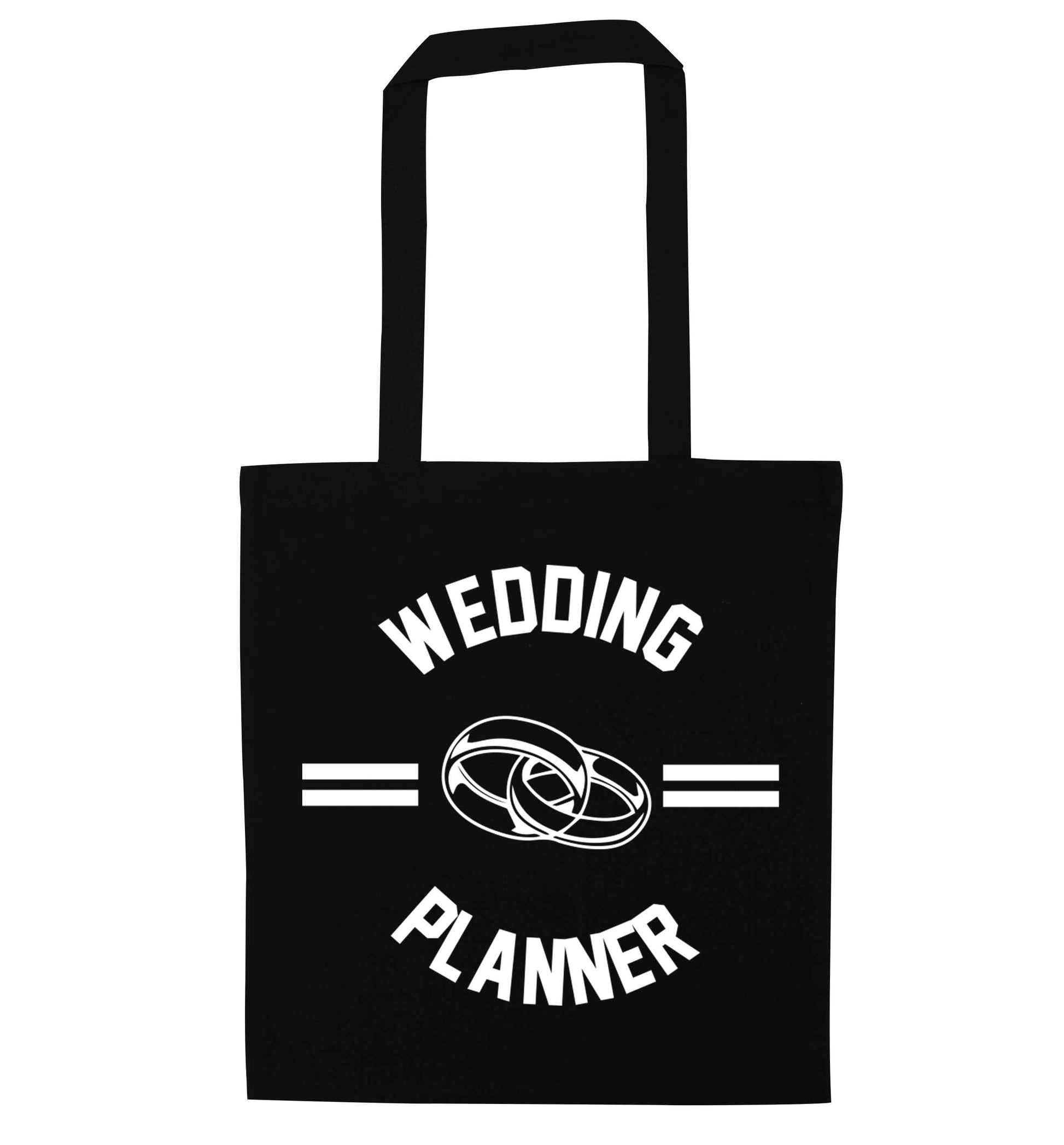 Wedding planner black tote bag