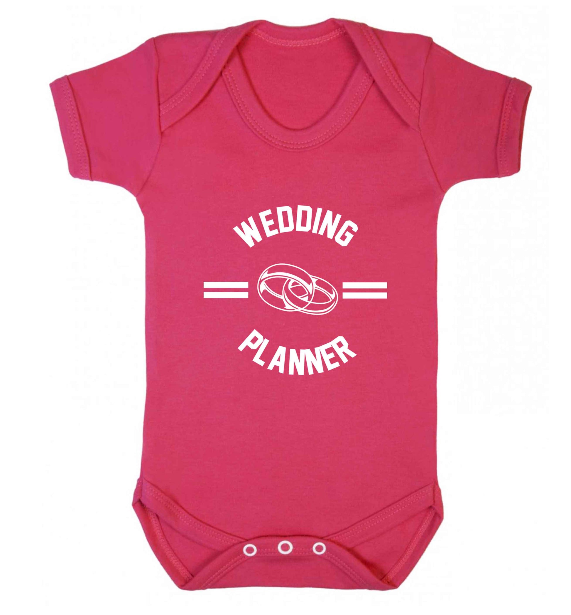 Wedding planner baby vest dark pink 18-24 months