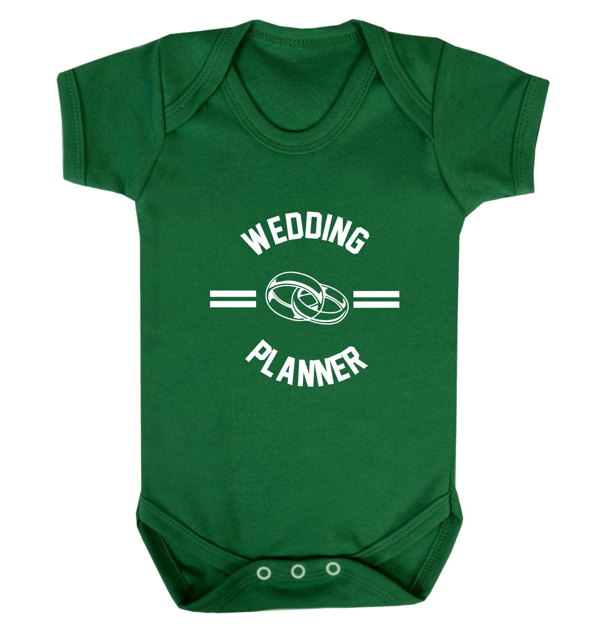 Wedding planner baby vest green 18-24 months