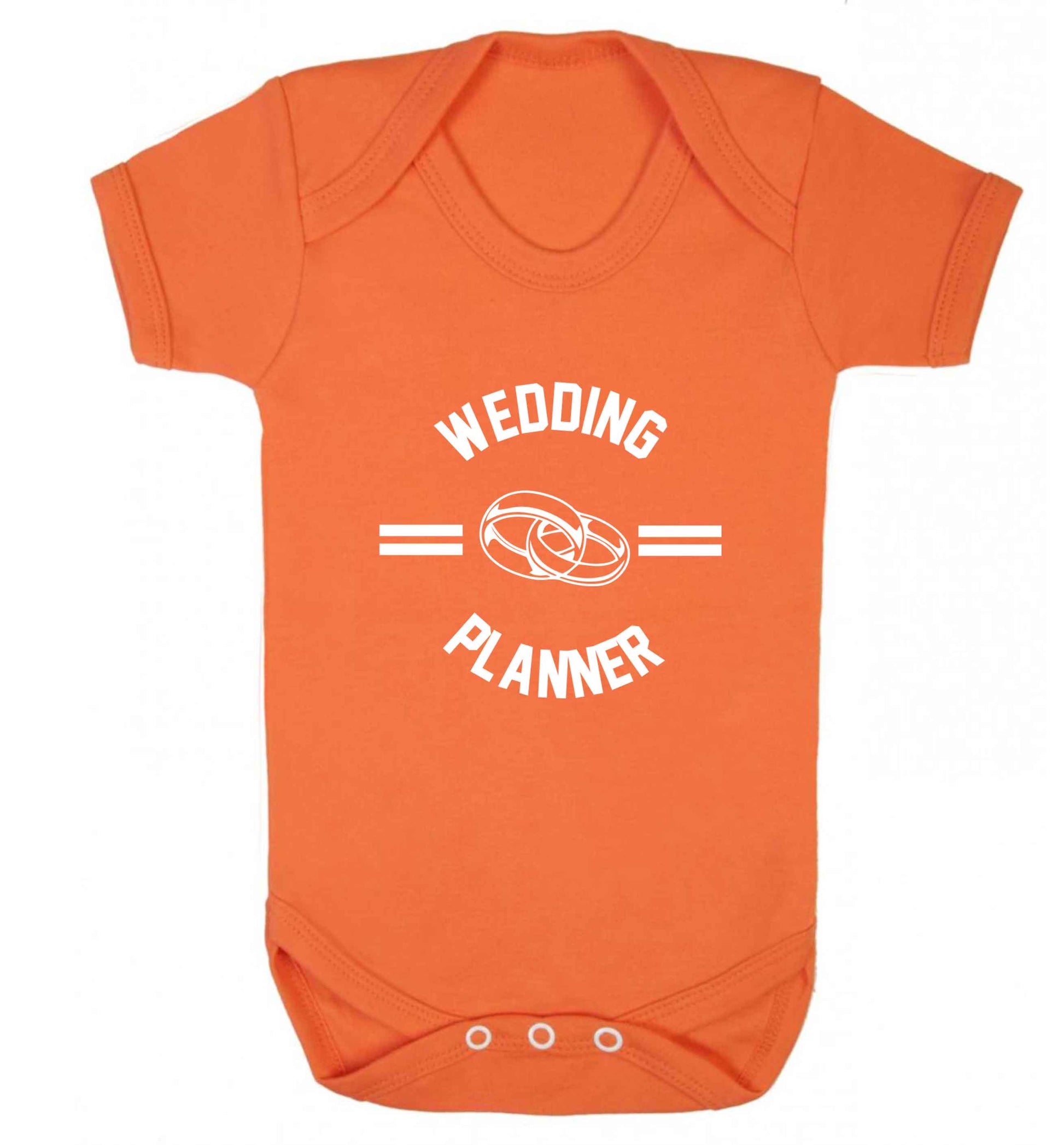Wedding planner baby vest orange 18-24 months