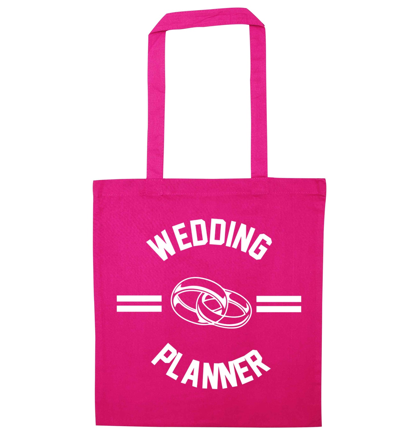 Wedding planner pink tote bag
