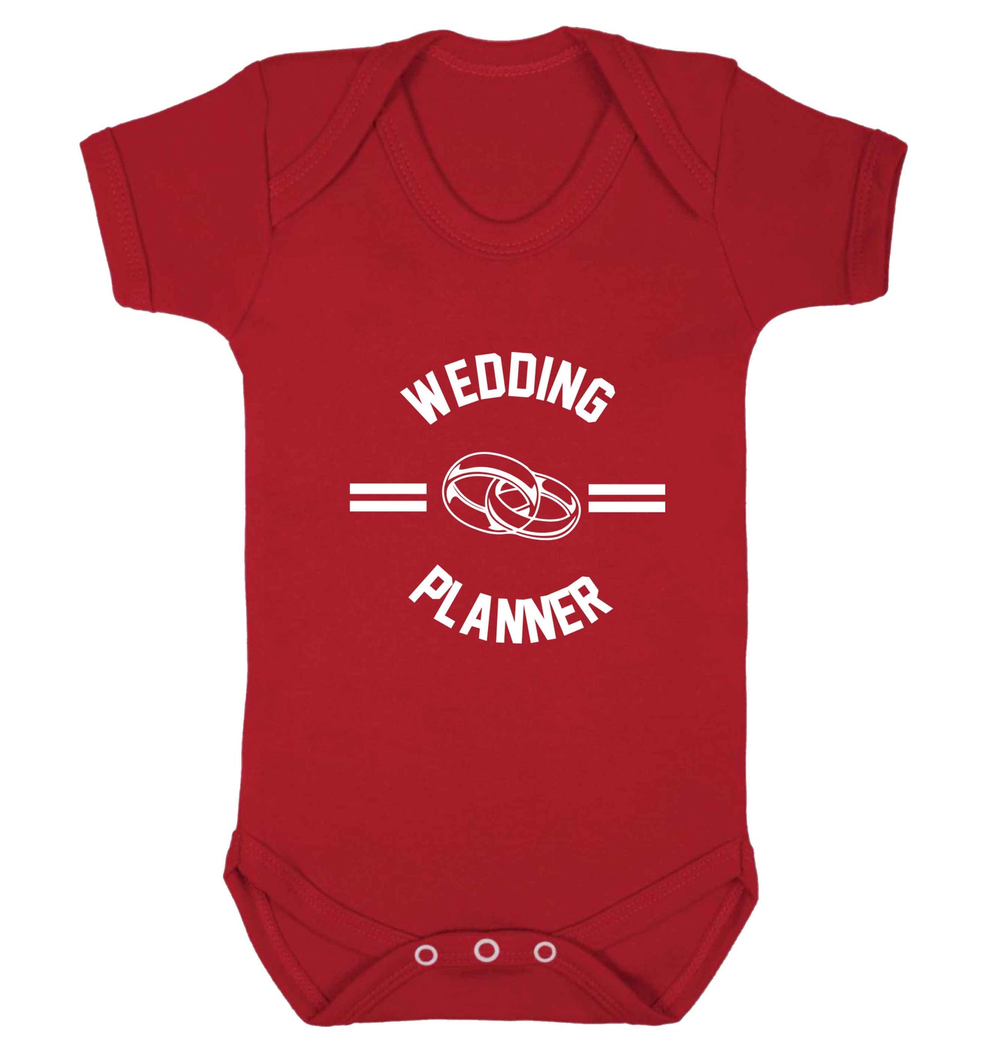 Wedding planner baby vest red 18-24 months