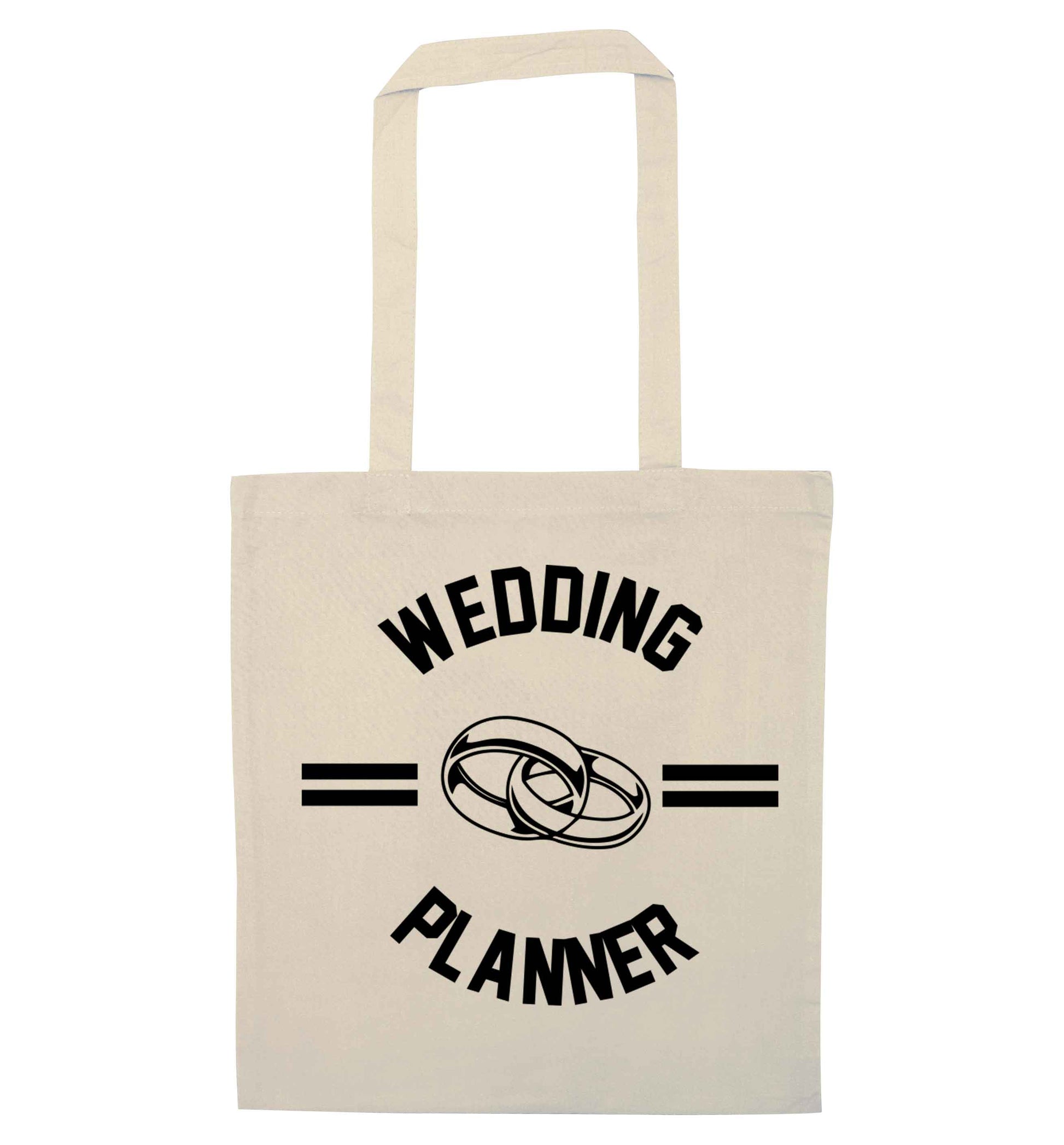 Wedding planner natural tote bag