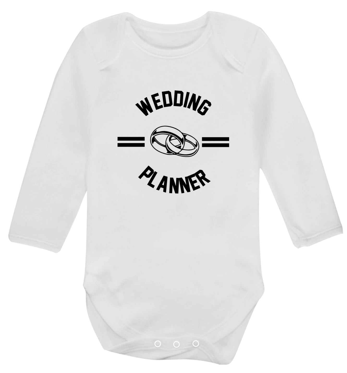 Wedding planner baby vest long sleeved white 6-12 months