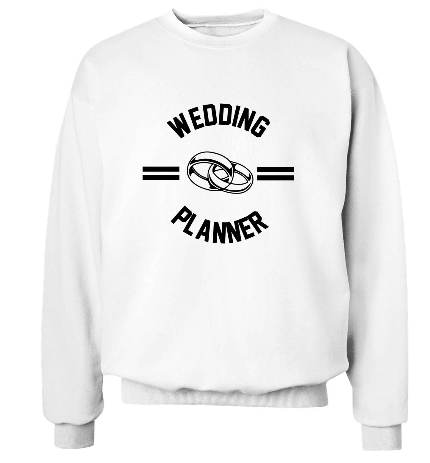 Wedding planner adult's unisex white sweater 2XL