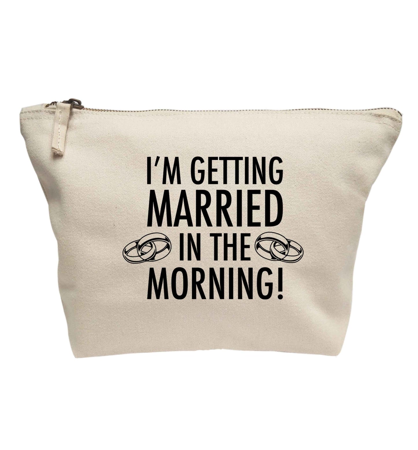 I'm getting married in the morning! | Makeup / wash bag