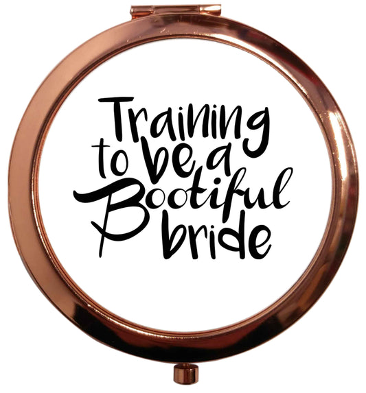 Get motivated and get fit for your big day! Our workout quotes and designs will get you ready to sweat! Perfect for any bride, groom or bridesmaid to be!  rose gold circle pocket mirror