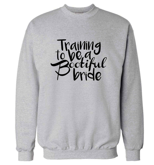 Get motivated and get fit for your big day! Our workout quotes and designs will get you ready to sweat! Perfect for any bride, groom or bridesmaid to be!  adult's unisex grey sweater 2XL