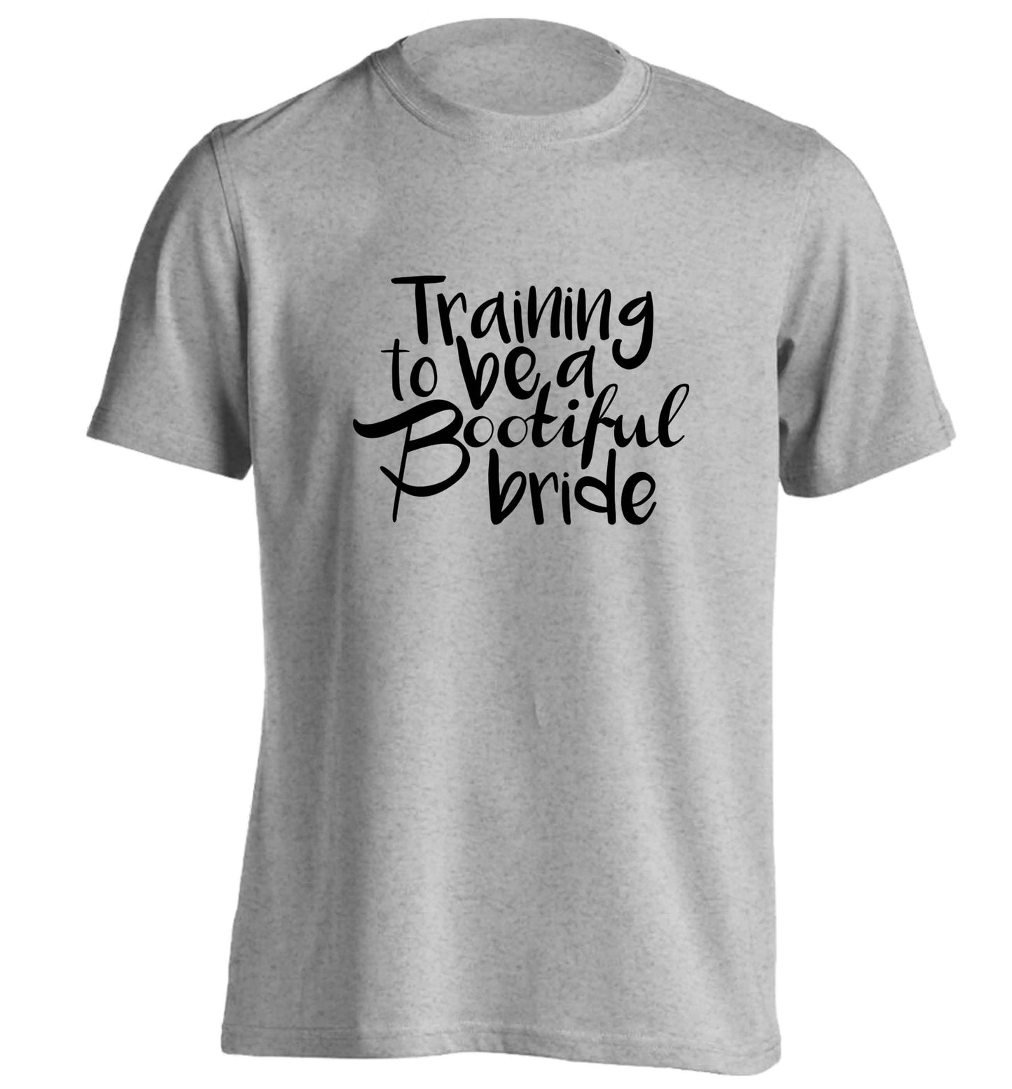 Get motivated and get fit for your big day! Our workout quotes and designs will get you ready to sweat! Perfect for any bride, groom or bridesmaid to be!  adults unisex grey Tshirt 2XL