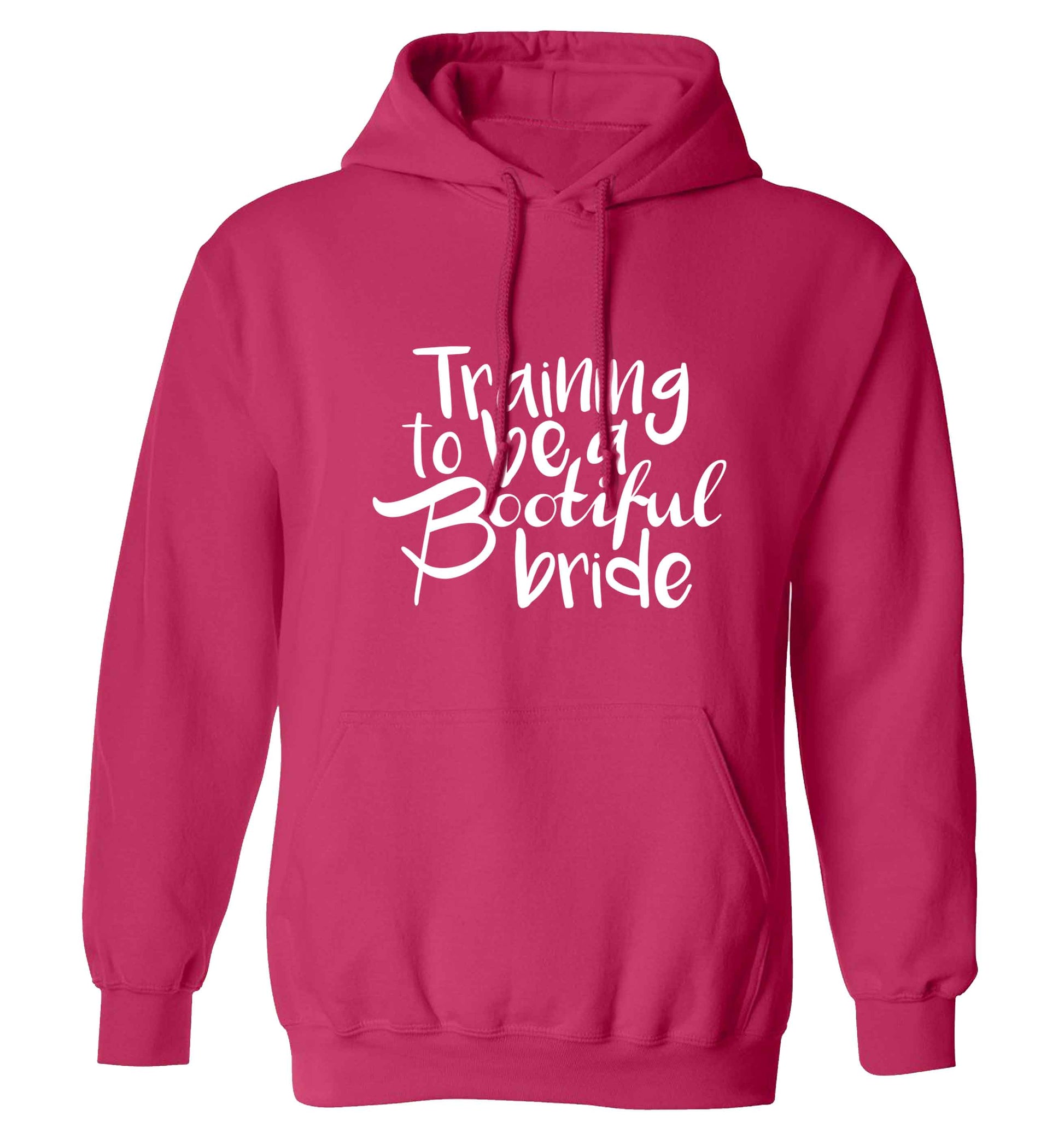 Get motivated and get fit for your big day! Our workout quotes and designs will get you ready to sweat! Perfect for any bride, groom or bridesmaid to be!  adults unisex pink hoodie 2XL