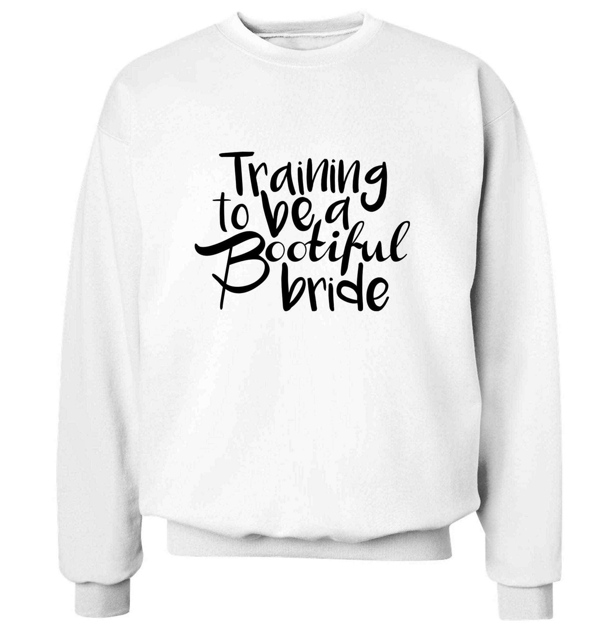 Get motivated and get fit for your big day! Our workout quotes and designs will get you ready to sweat! Perfect for any bride, groom or bridesmaid to be!  adult's unisex white sweater 2XL