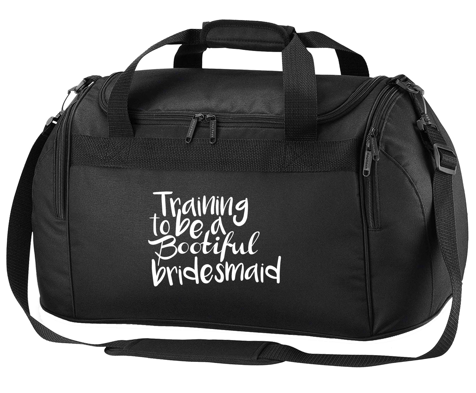 Get motivated and get fit for your big day! Our workout quotes and designs will get you ready to sweat! Perfect for any bride, groom or bridesmaid to be!  black holdall / duffel bag