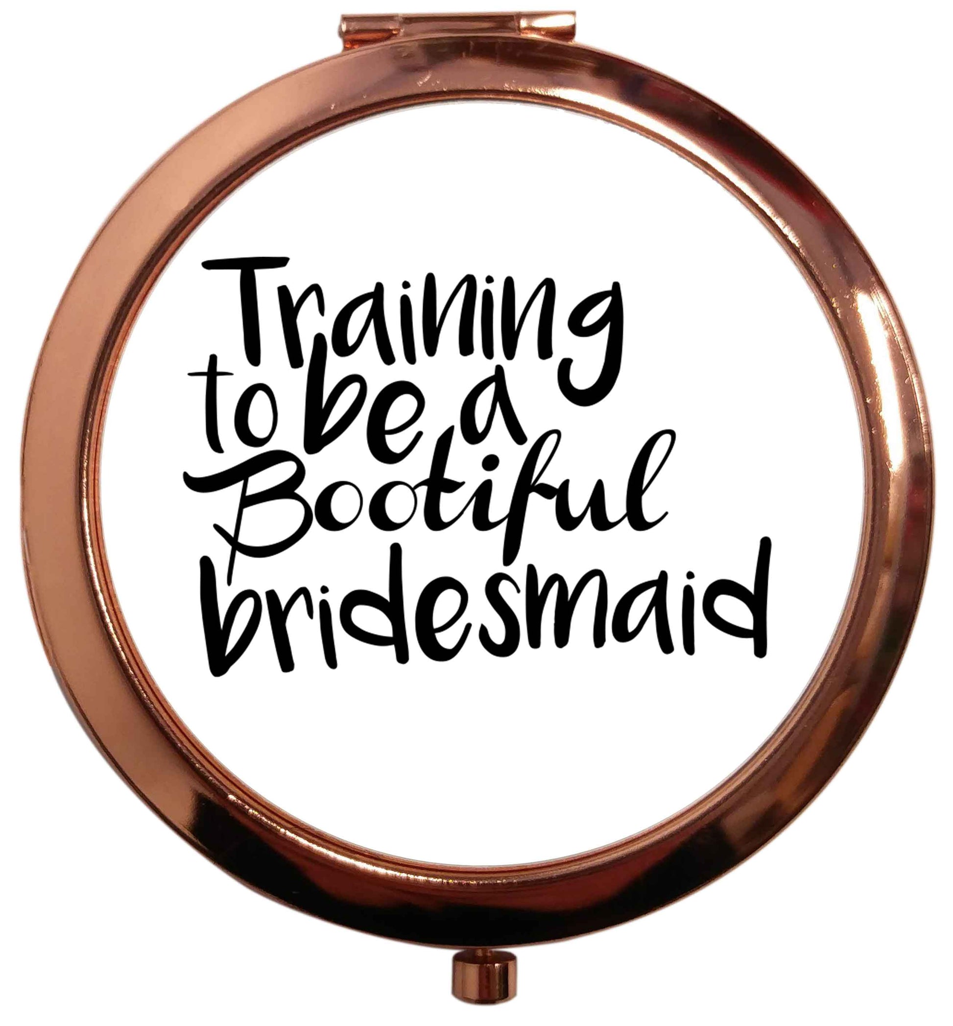 Get motivated and get fit for your big day! Our workout quotes and designs will get you ready to sweat! Perfect for any bride, groom or bridesmaid to be!  rose gold circle pocket mirror