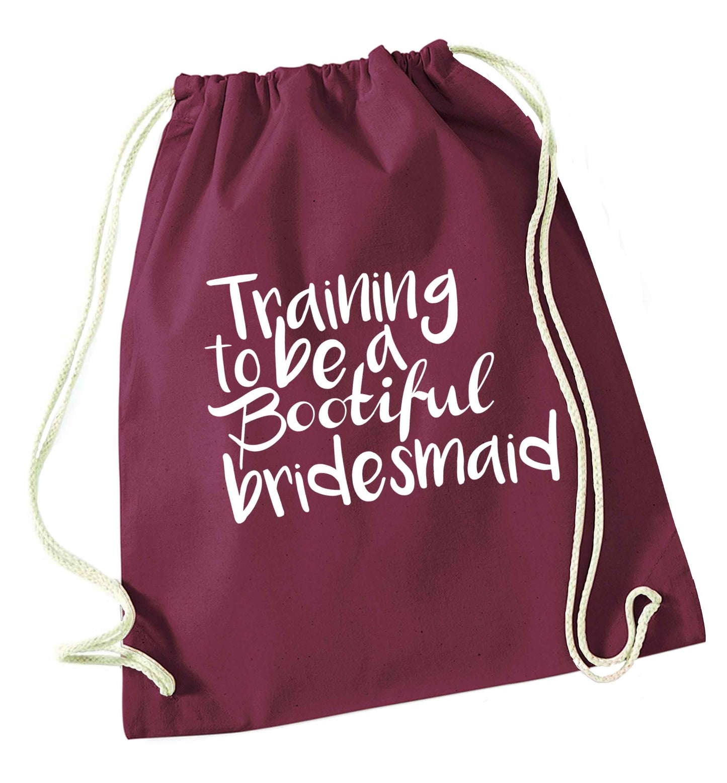 Get motivated and get fit for your big day! Our workout quotes and designs will get you ready to sweat! Perfect for any bride, groom or bridesmaid to be!  maroon drawstring bag