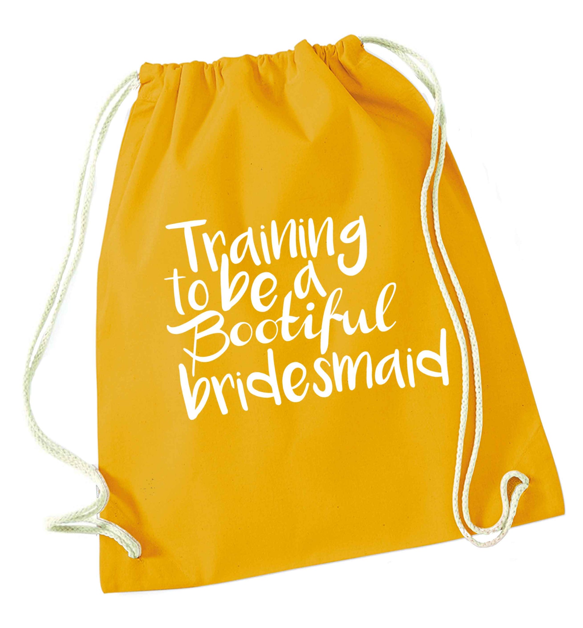 Get motivated and get fit for your big day! Our workout quotes and designs will get you ready to sweat! Perfect for any bride, groom or bridesmaid to be!  mustard drawstring bag