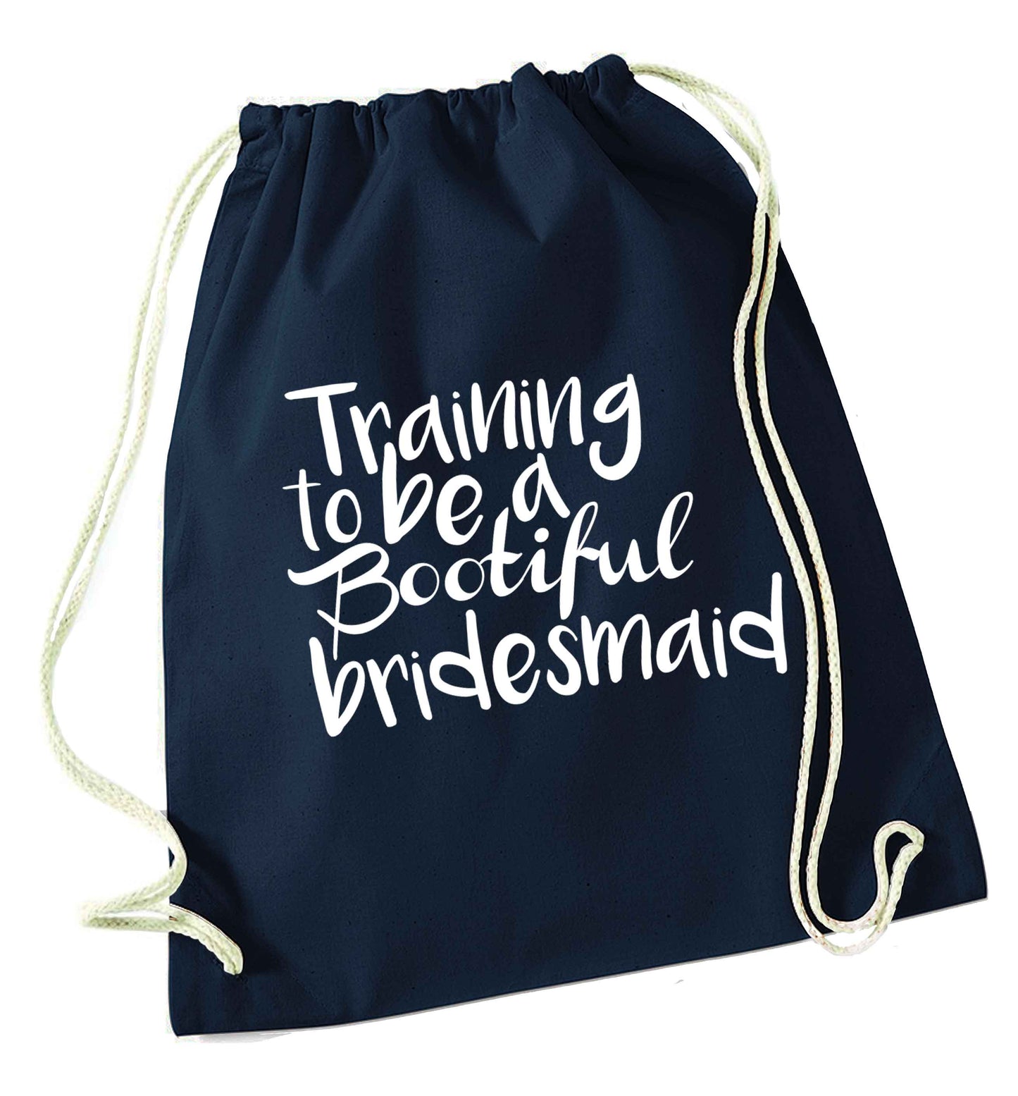 Get motivated and get fit for your big day! Our workout quotes and designs will get you ready to sweat! Perfect for any bride, groom or bridesmaid to be!  navy drawstring bag
