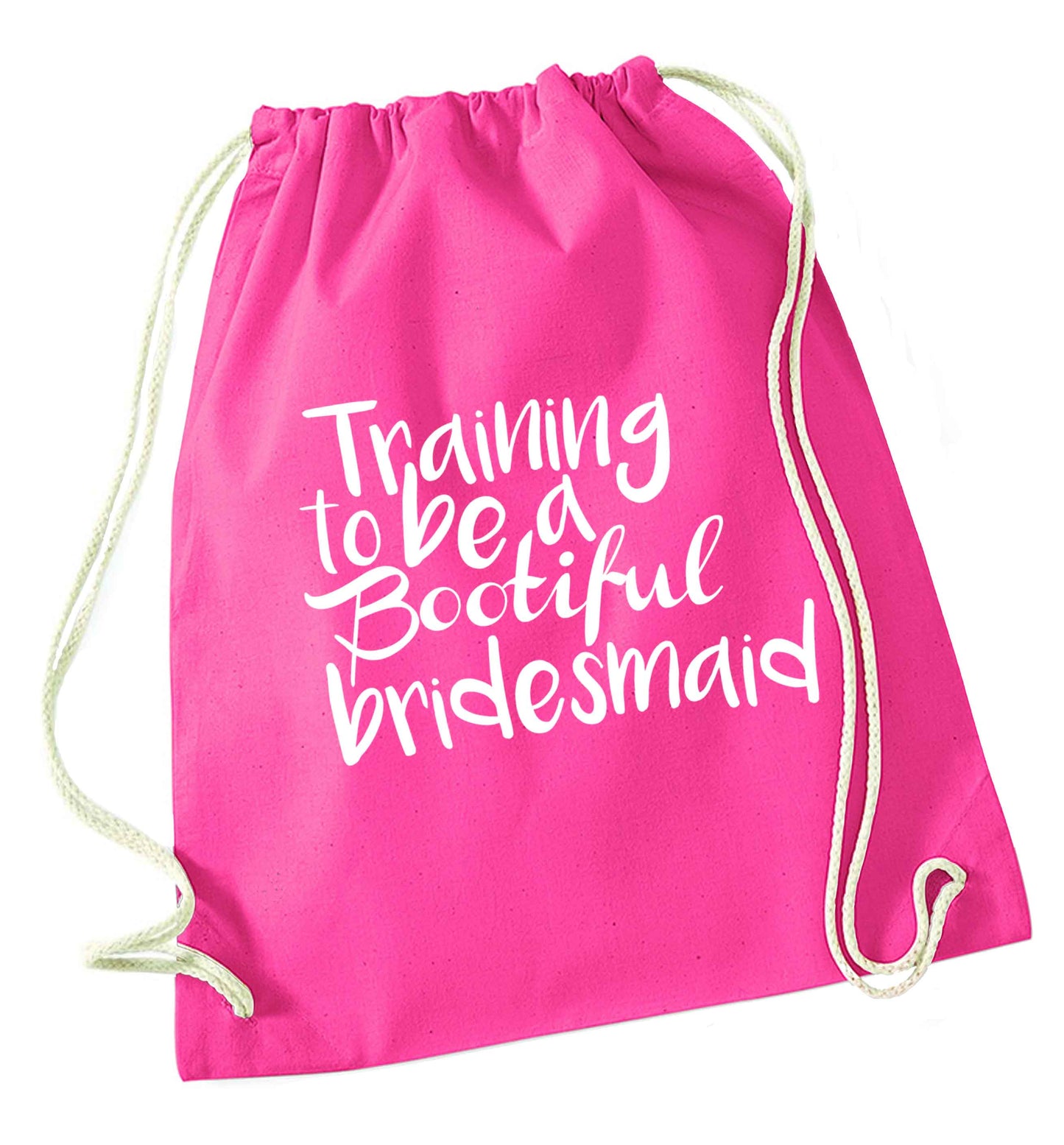 Get motivated and get fit for your big day! Our workout quotes and designs will get you ready to sweat! Perfect for any bride, groom or bridesmaid to be!  pink drawstring bag