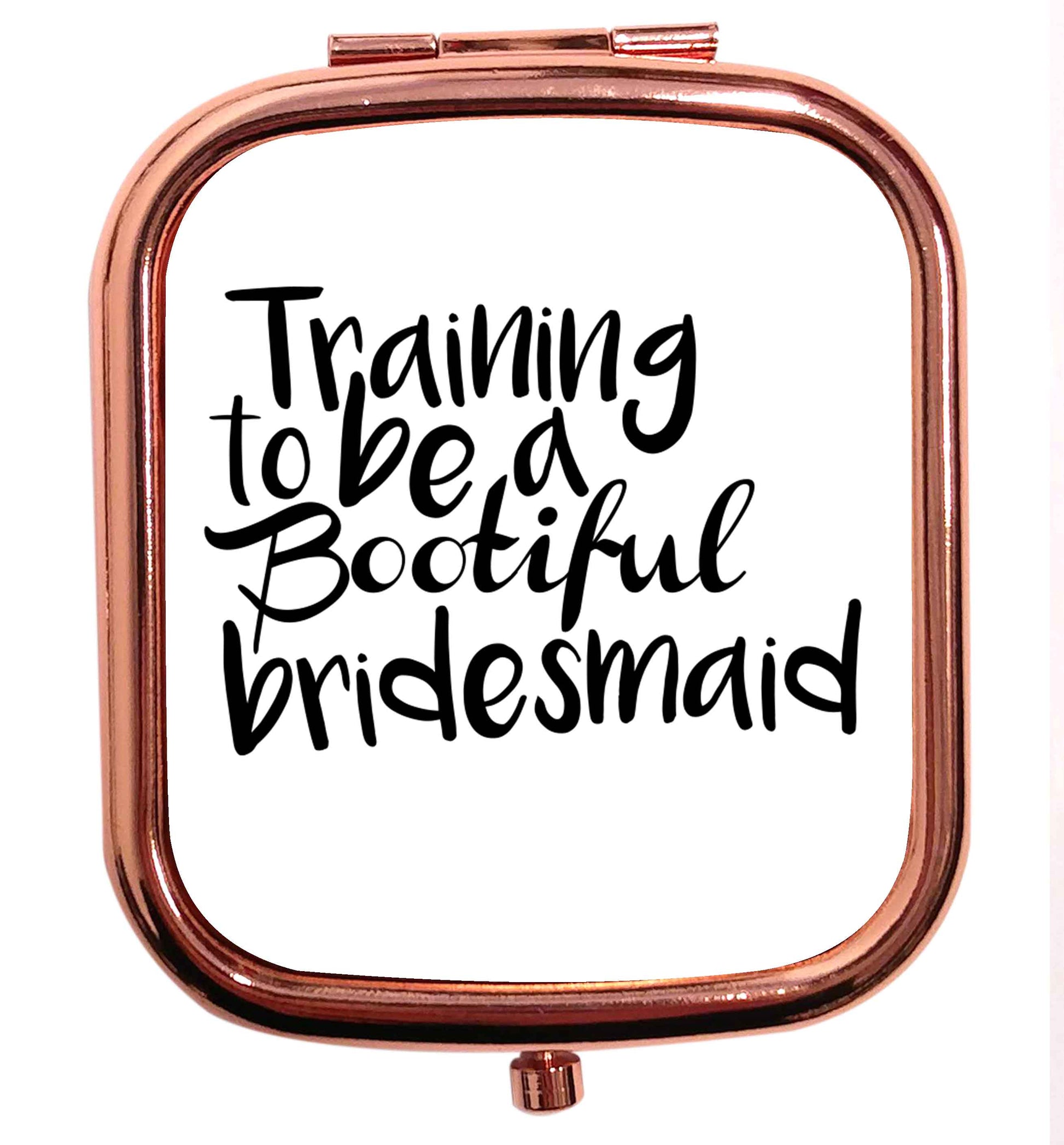 Get motivated and get fit for your big day! Our workout quotes and designs will get you ready to sweat! Perfect for any bride, groom or bridesmaid to be!  rose gold square pocket mirror