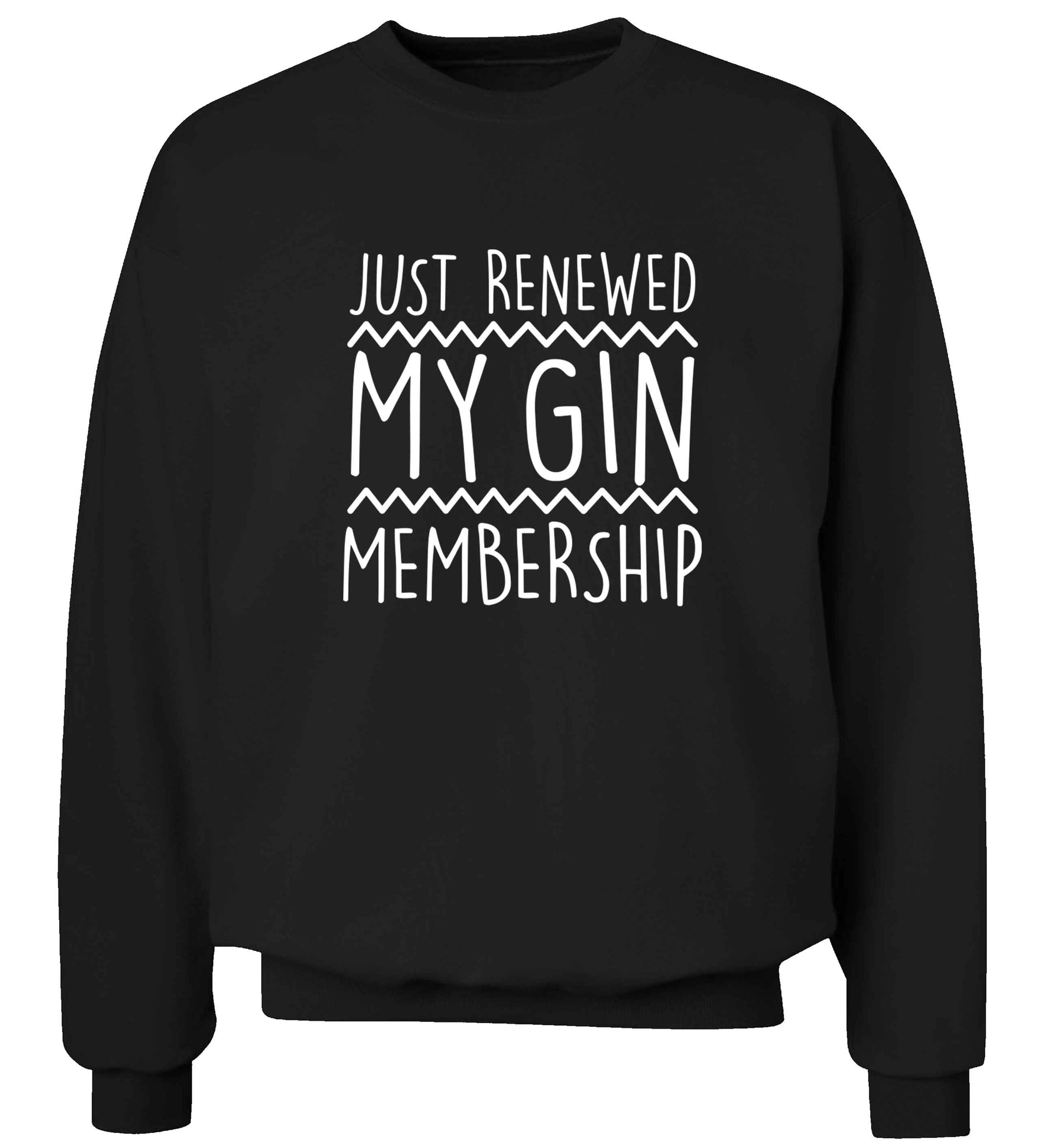 Just renewed my gin membership adult's unisex black sweater 2XL