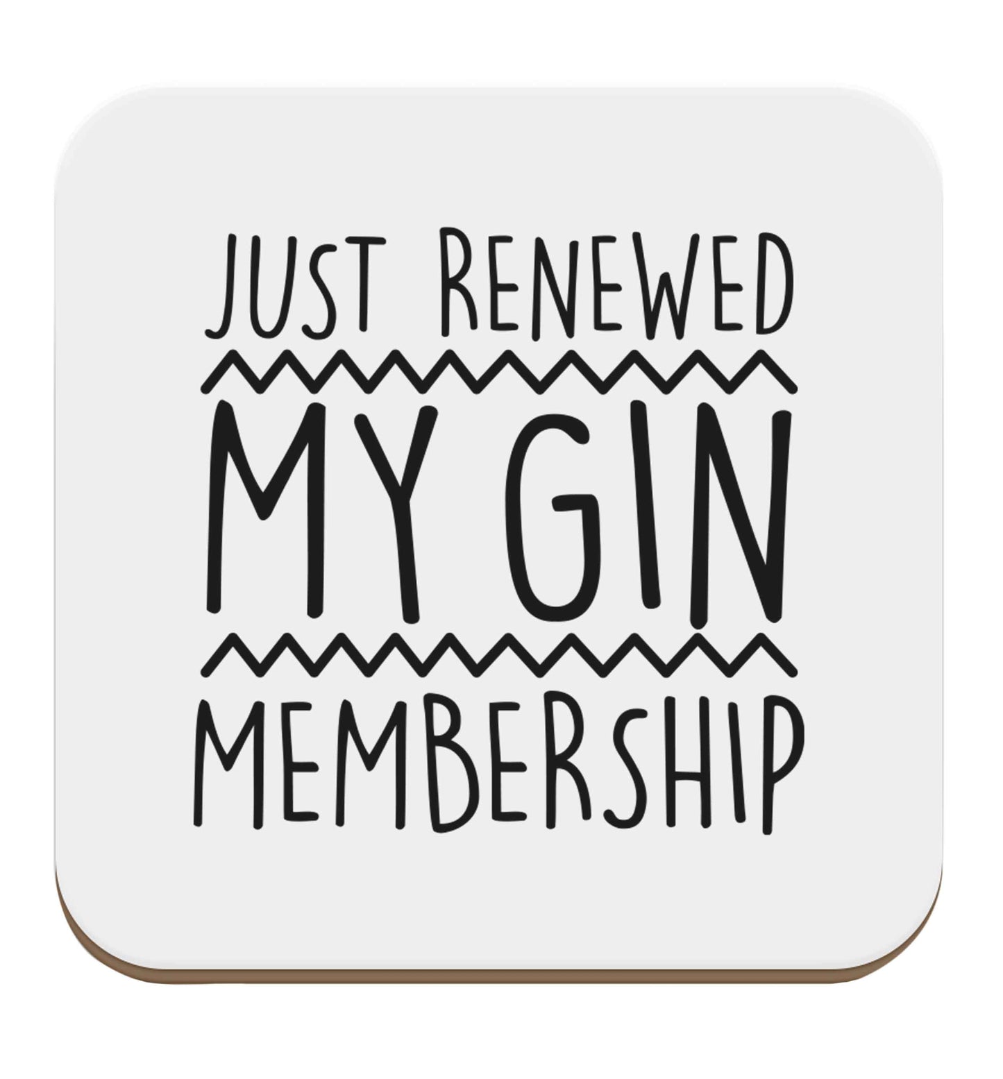 Just renewed my gin membership set of four coasters