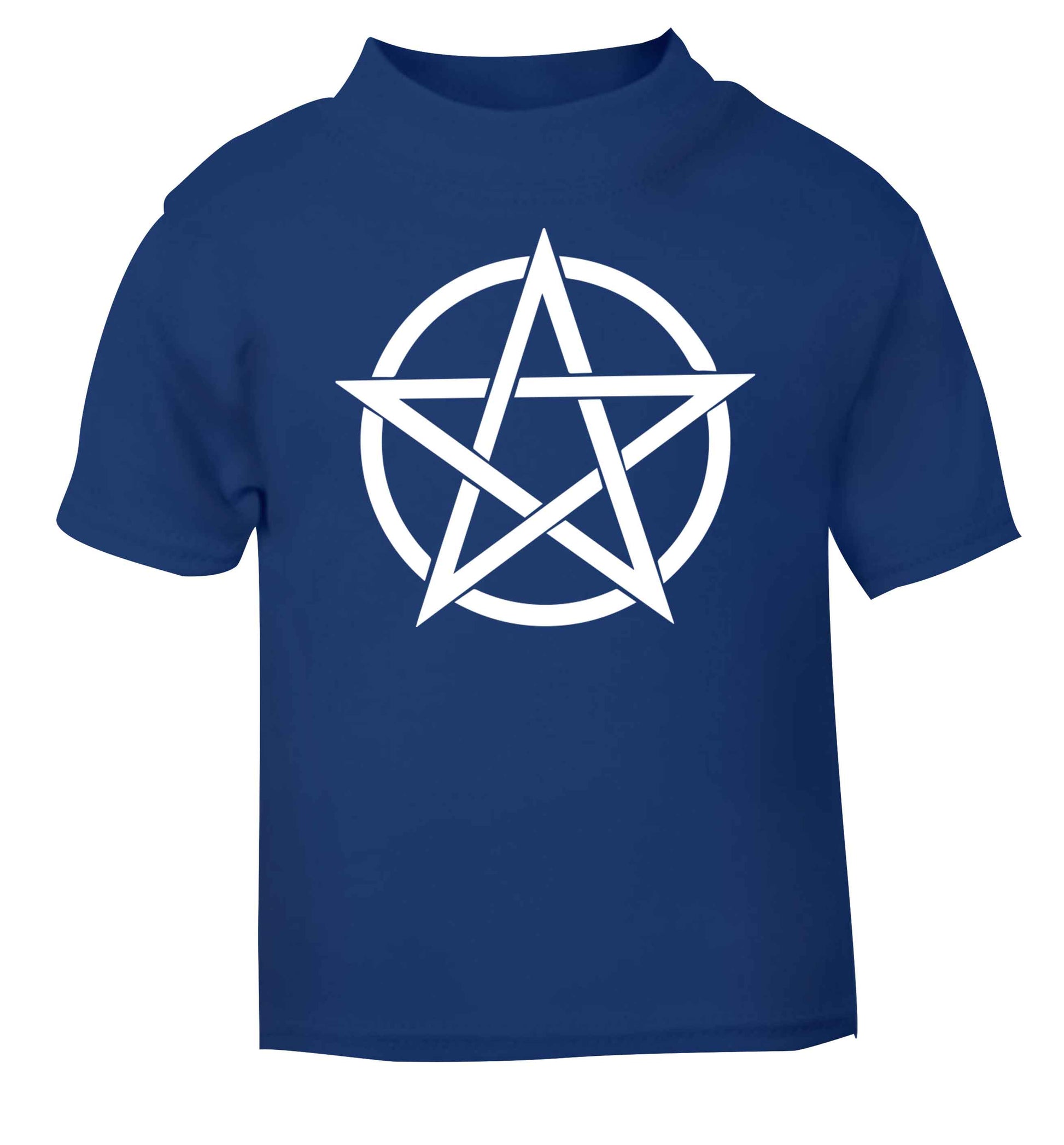 Pentagram symbol blue baby toddler Tshirt 2 Years