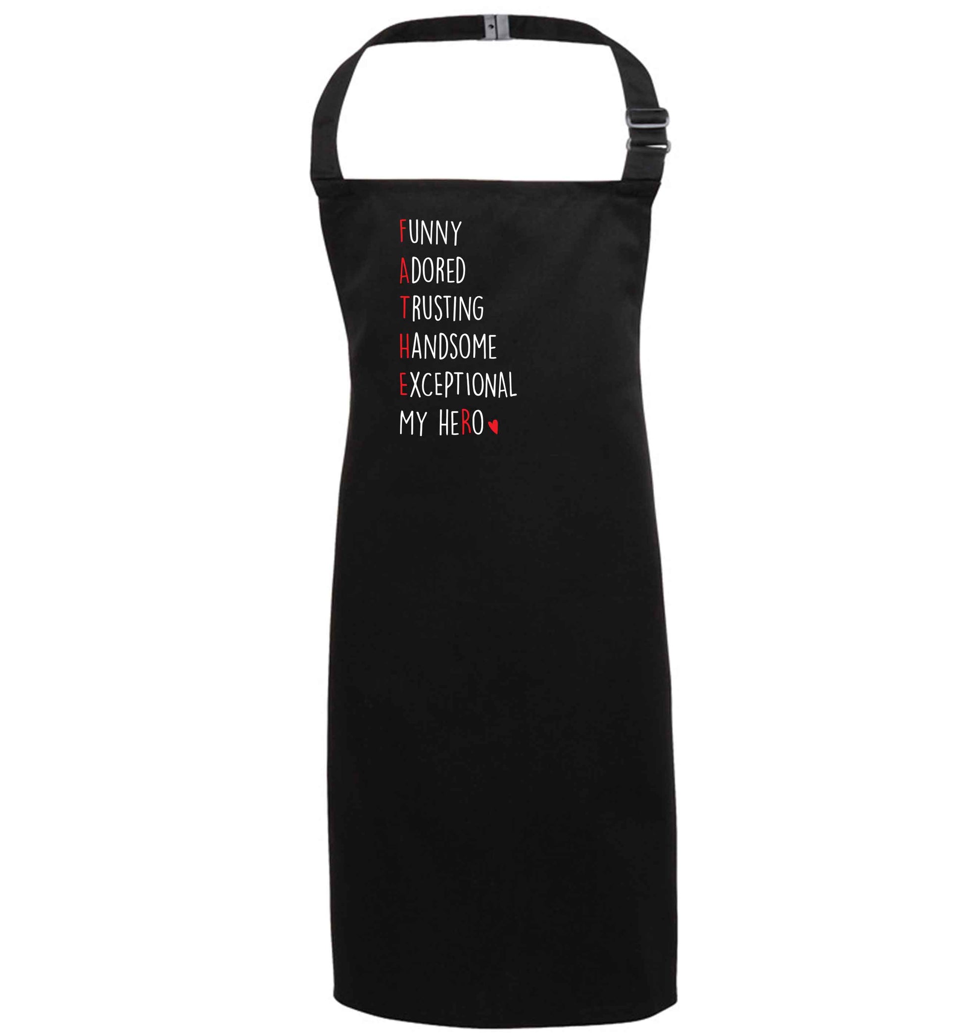 Father meaning hero acrostic poem black apron 7-10 years