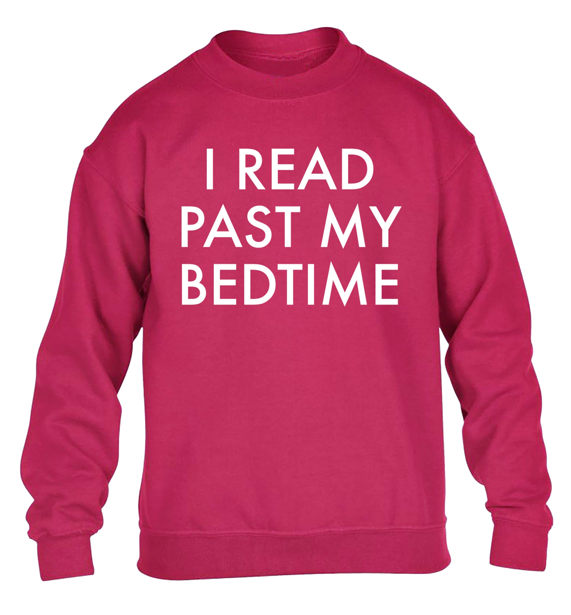 I read past my bedtime children's pink sweater 12-14 Years