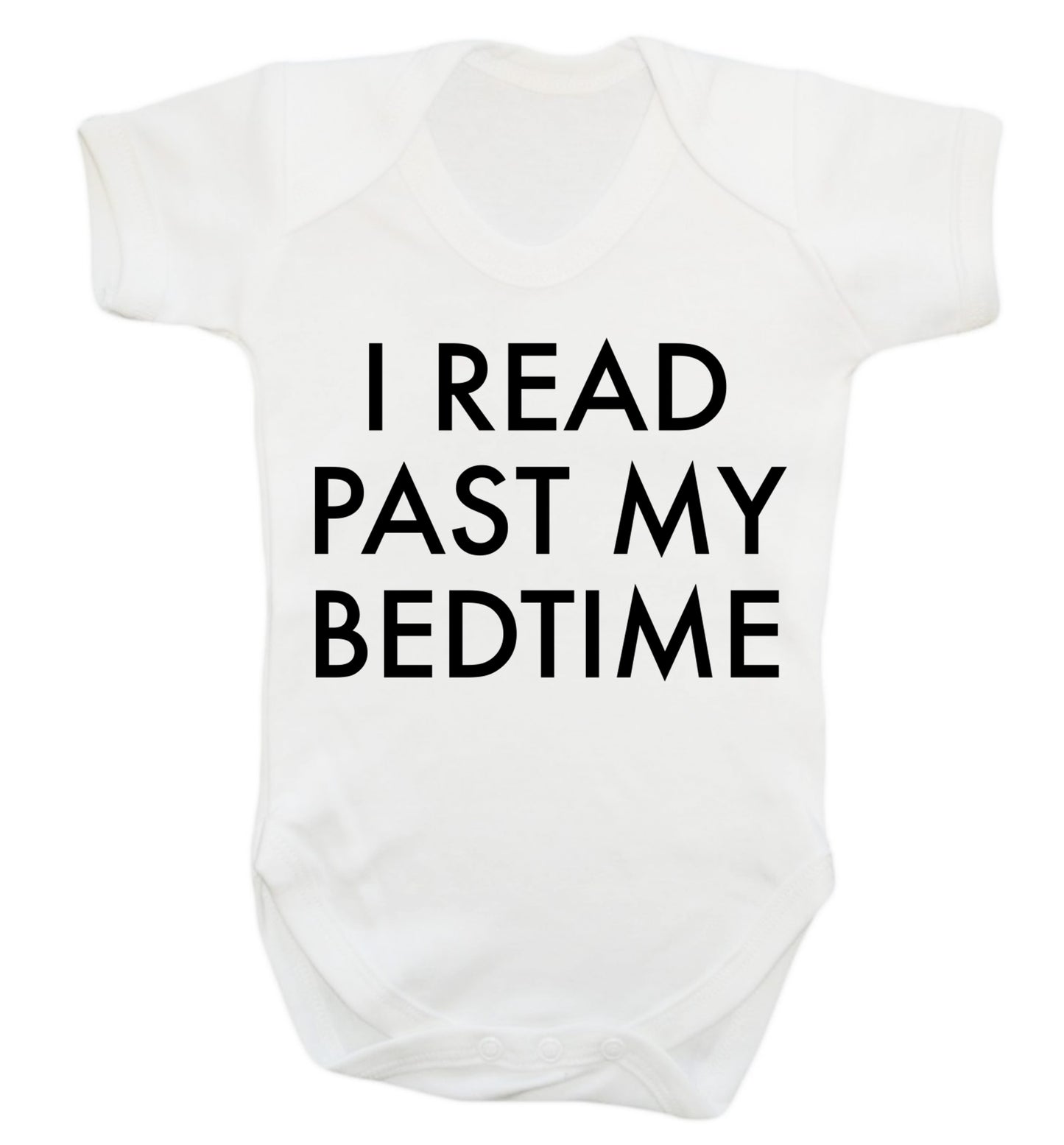 I read past my bedtime Baby Vest white 18-24 months