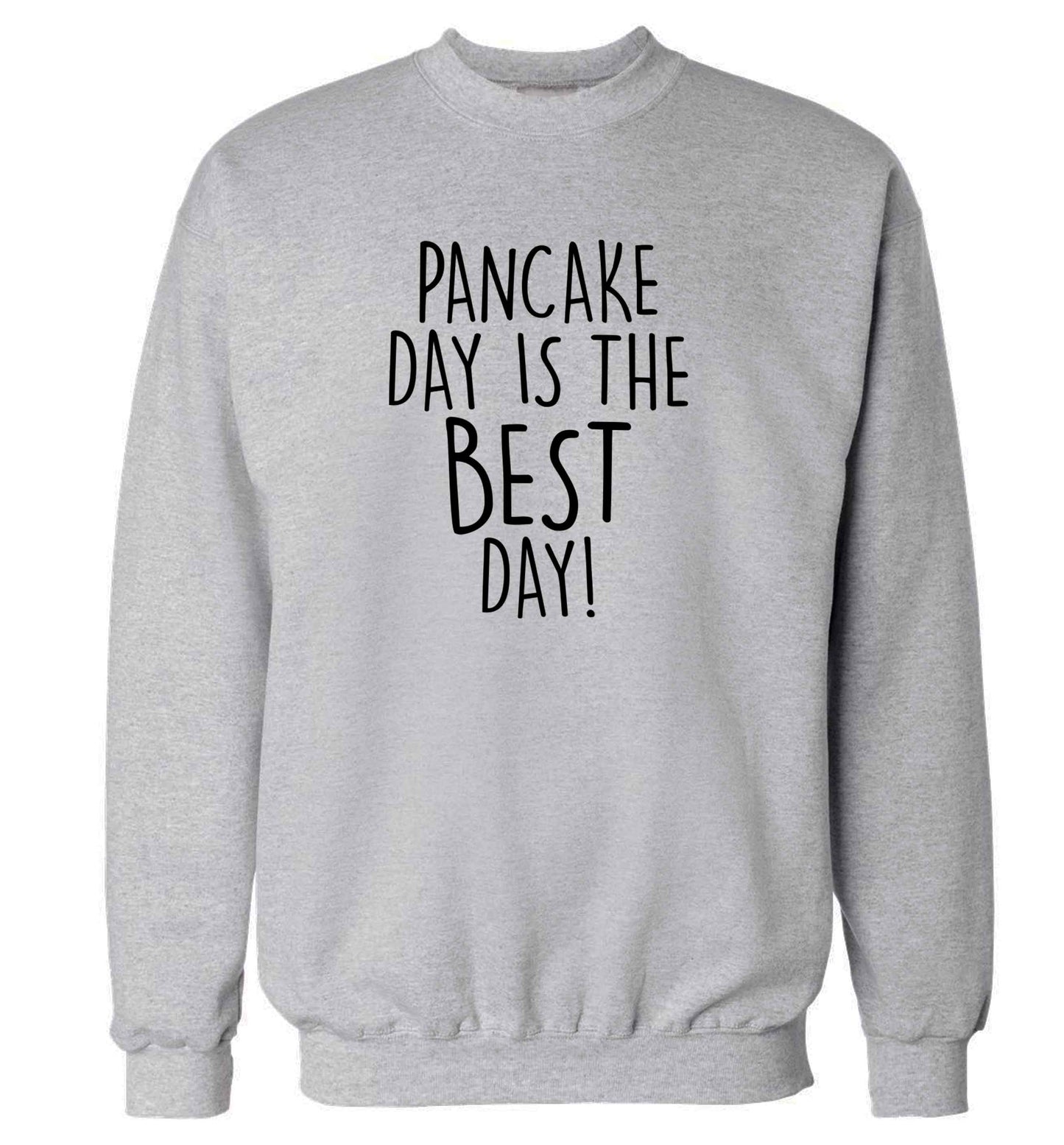 Pancake day is the best day adult's unisex grey sweater 2XL