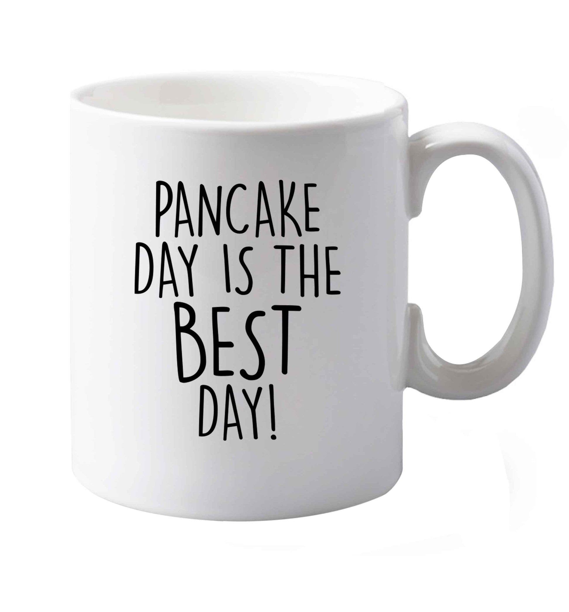 10 oz Pancake Day is the Best Day ceramic mug both sides