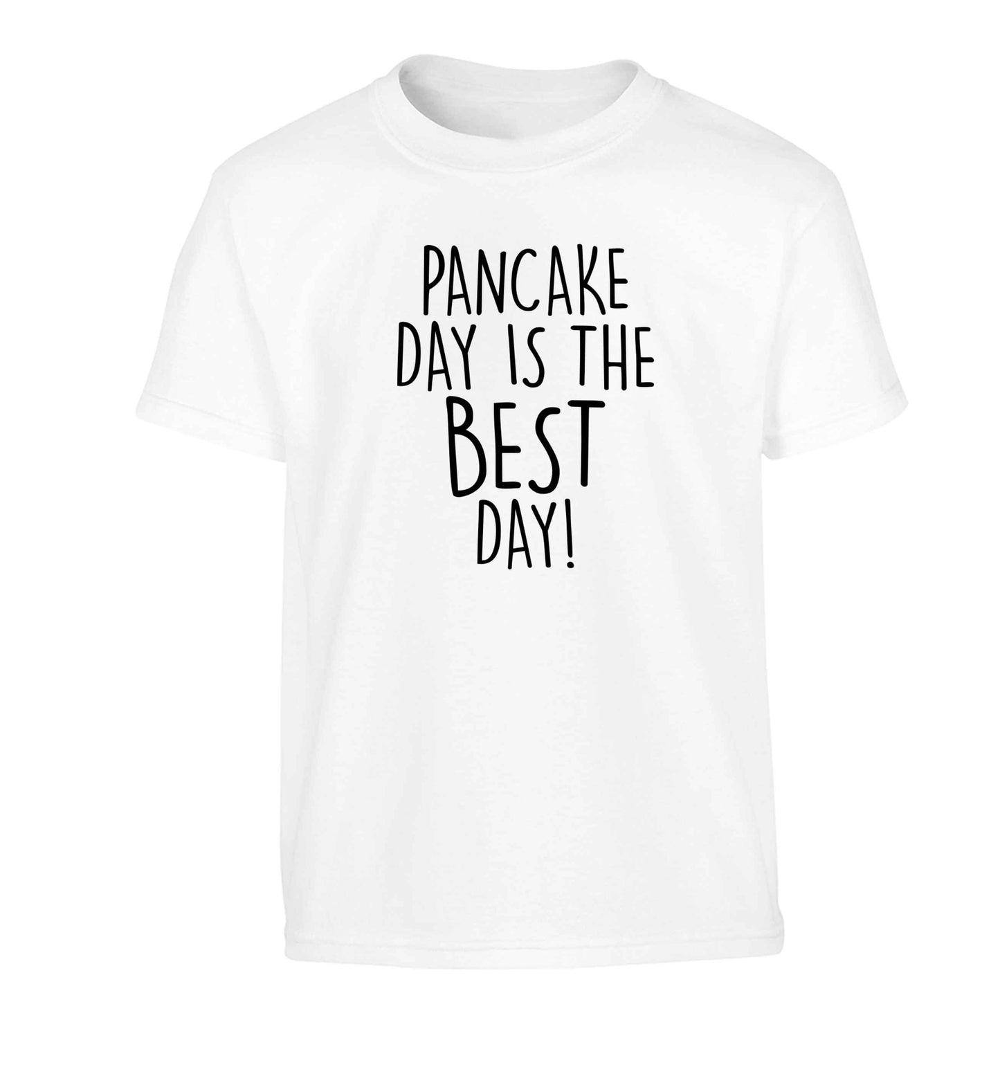 Pancake day is the best day Children's white Tshirt 12-13 Years