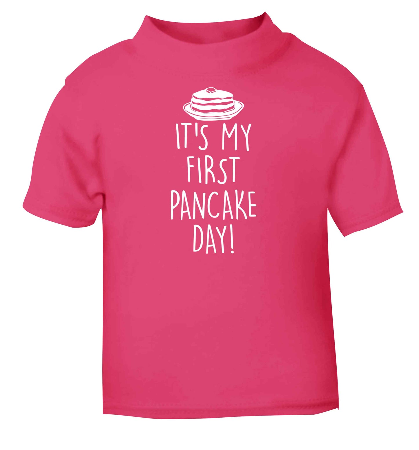 It's my first pancake day pink baby toddler Tshirt 2 Years