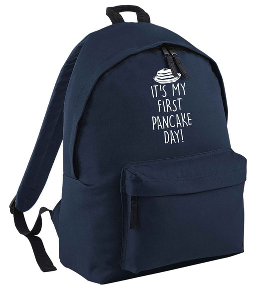 It's my first pancake day navy adults backpack