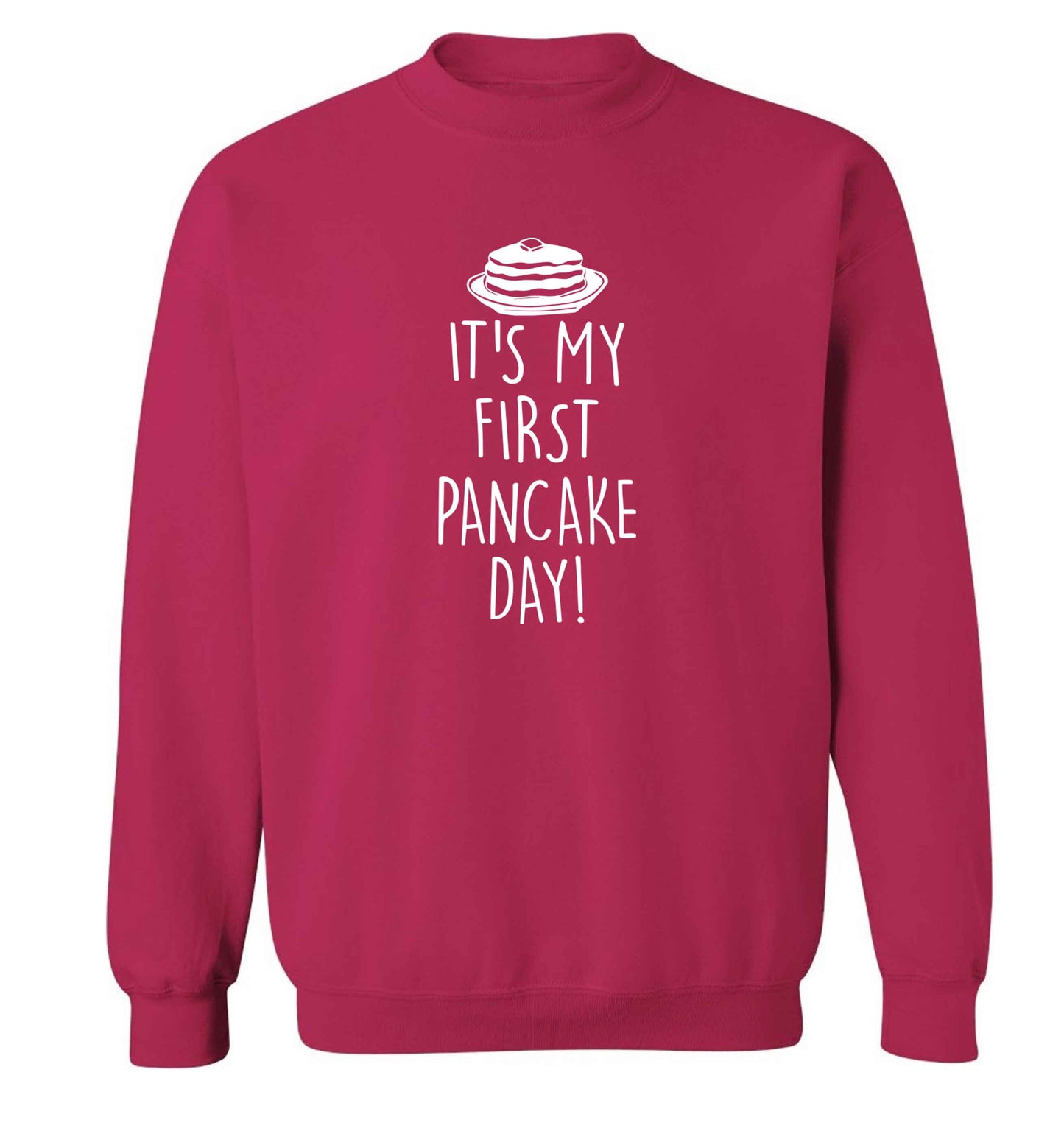 It's my first pancake day adult's unisex pink sweater 2XL