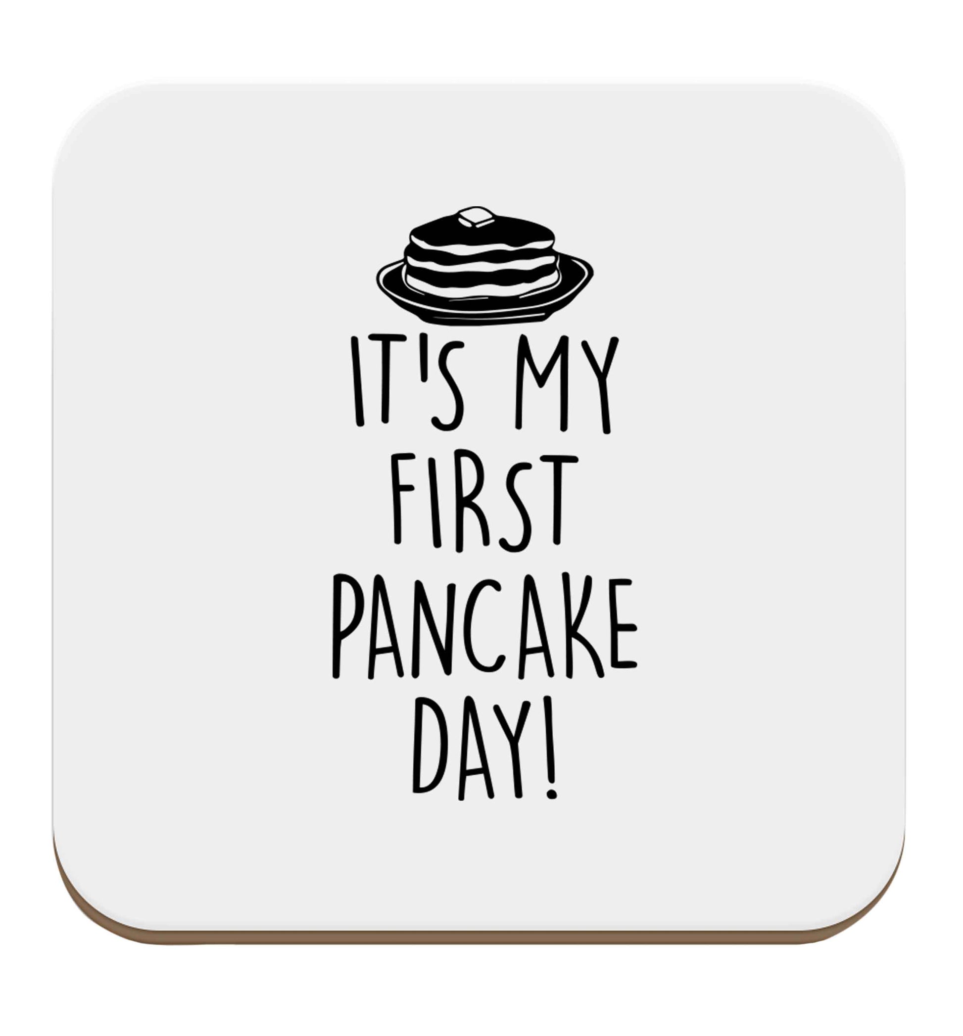 It's my first pancake day set of four coasters