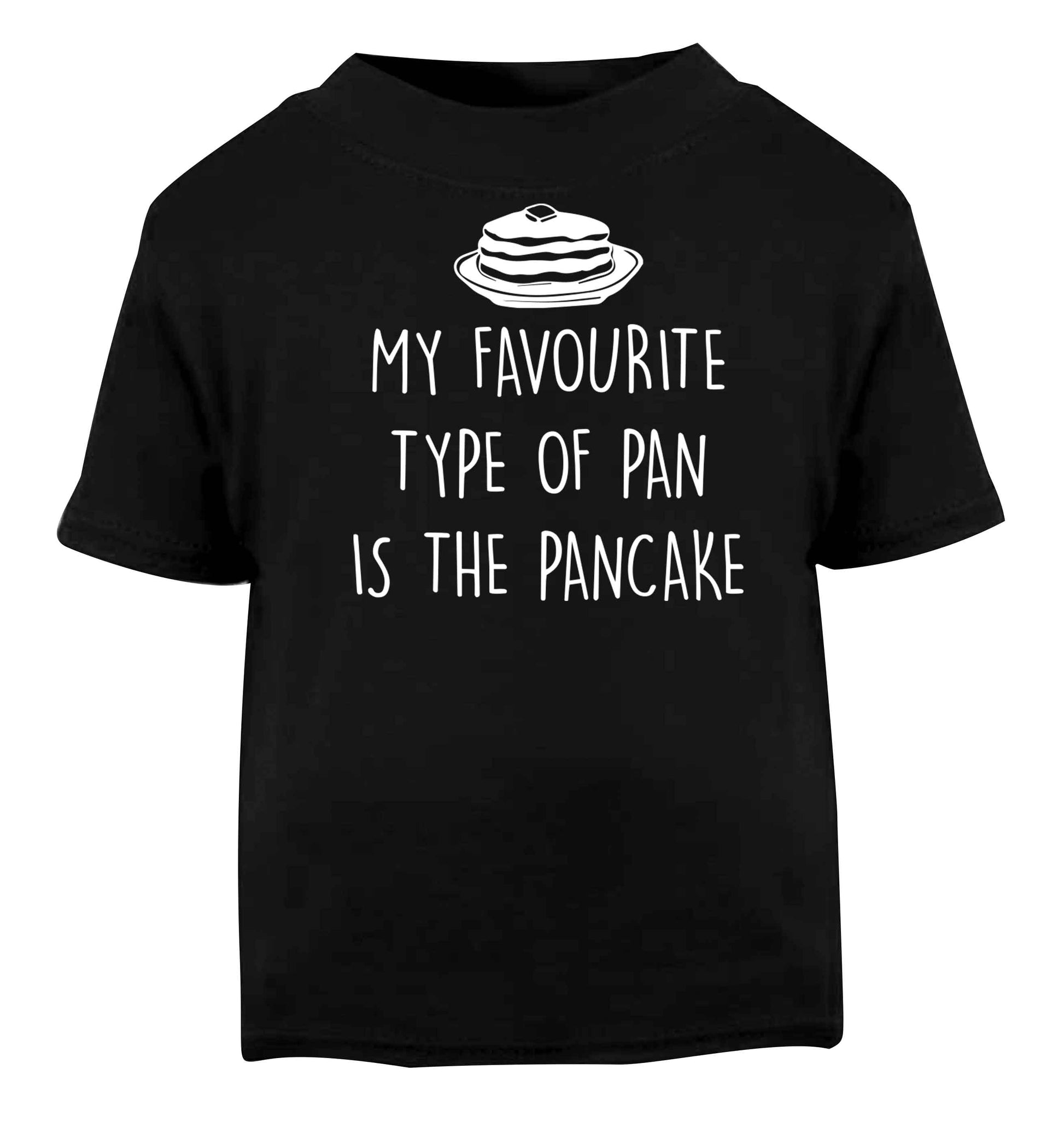 My favourite type of pan is the pancake Black baby toddler Tshirt 2 years