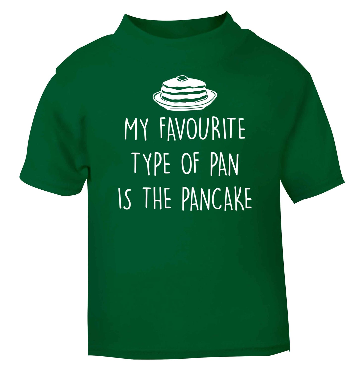 My favourite type of pan is the pancake green baby toddler Tshirt 2 Years