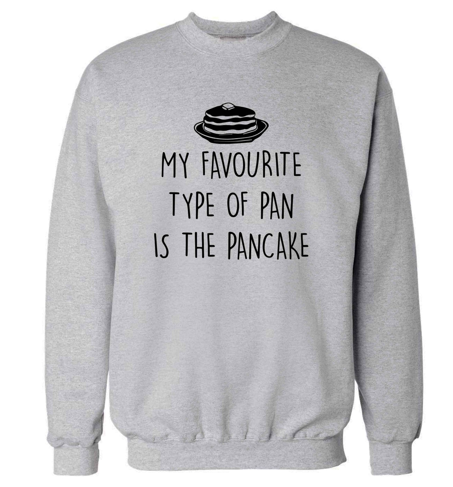 My favourite type of pan is the pancake adult's unisex grey sweater 2XL