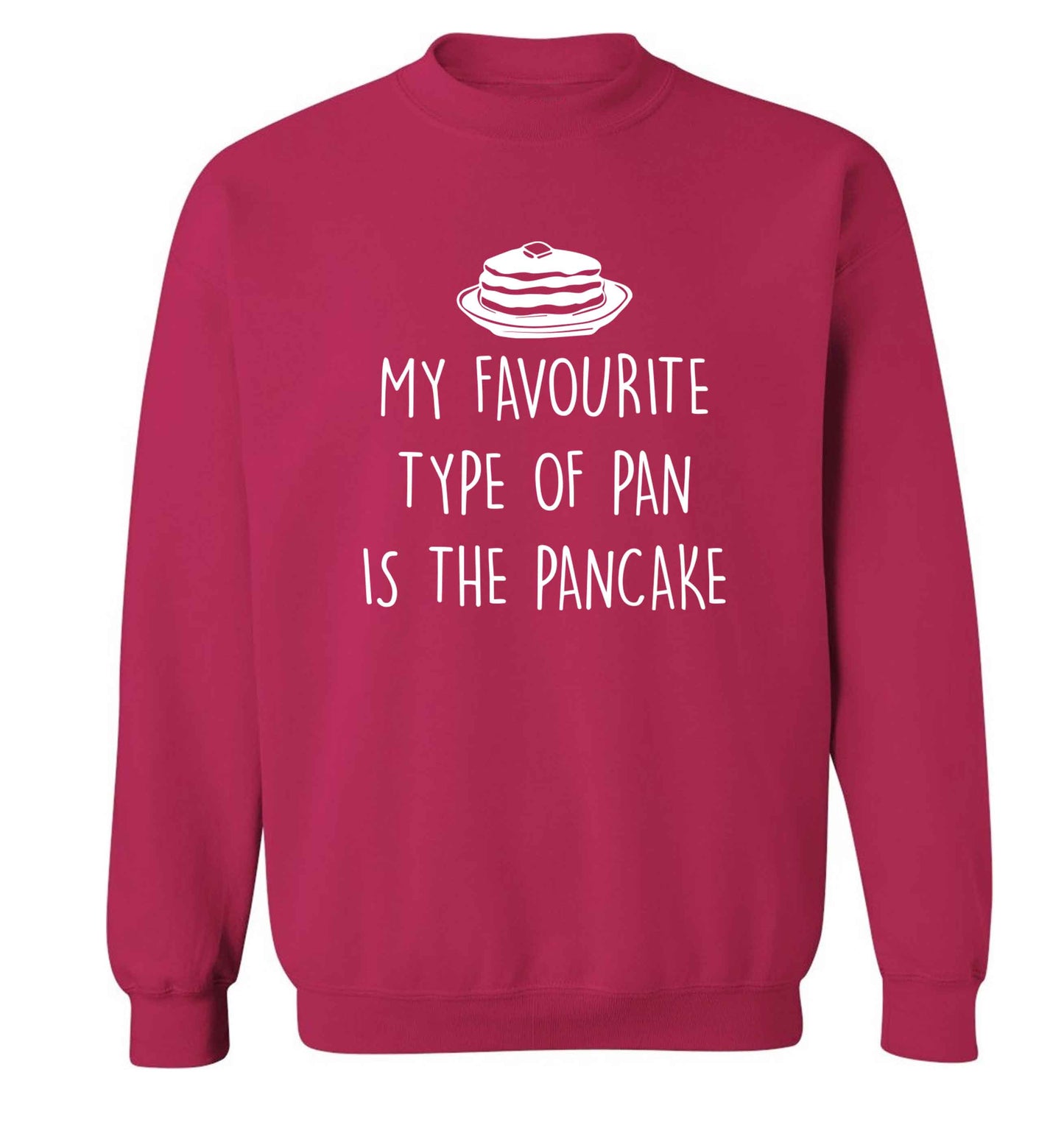 My favourite type of pan is the pancake adult's unisex pink sweater 2XL