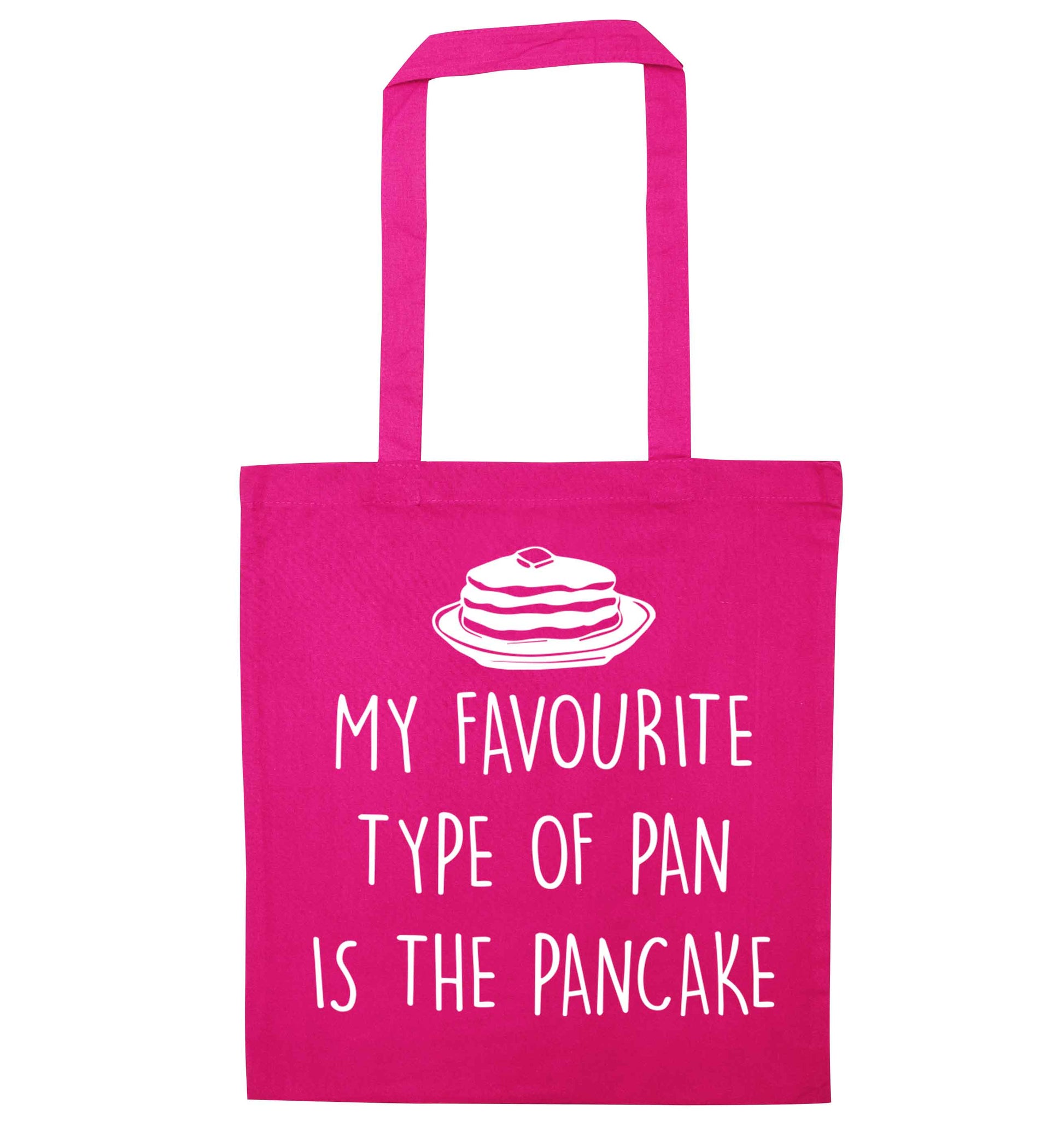My favourite type of pan is the pancake pink tote bag