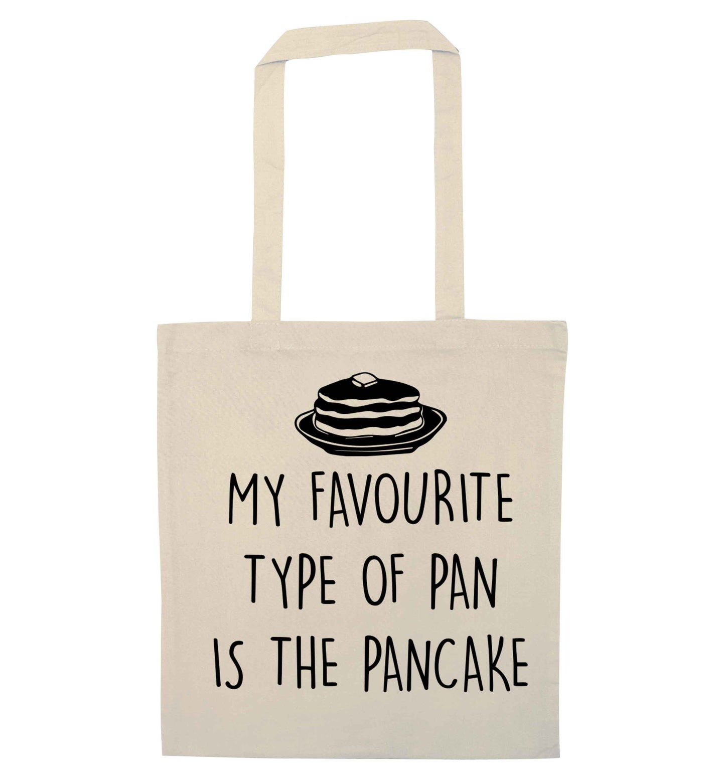 My favourite type of pan is the pancake natural tote bag