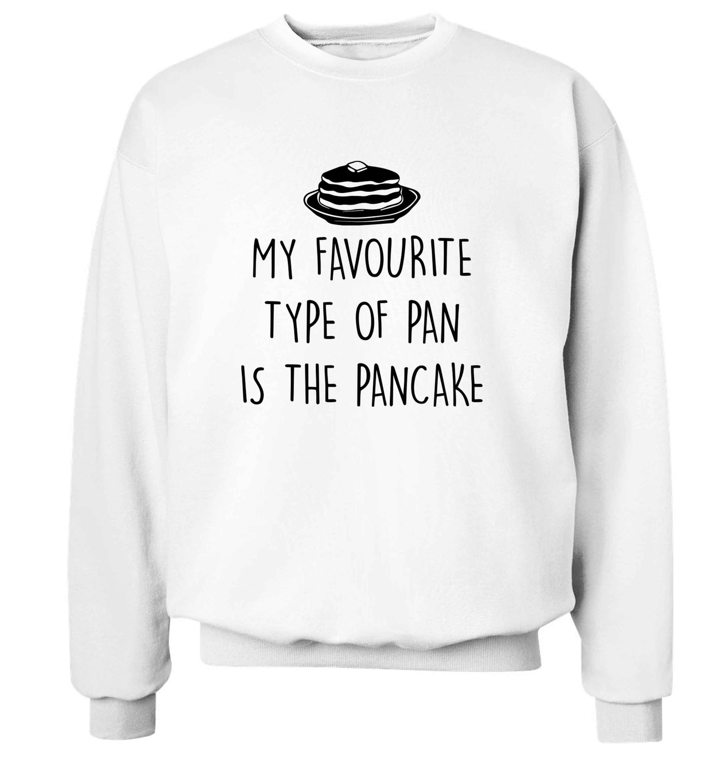 My favourite type of pan is the pancake adult's unisex white sweater 2XL
