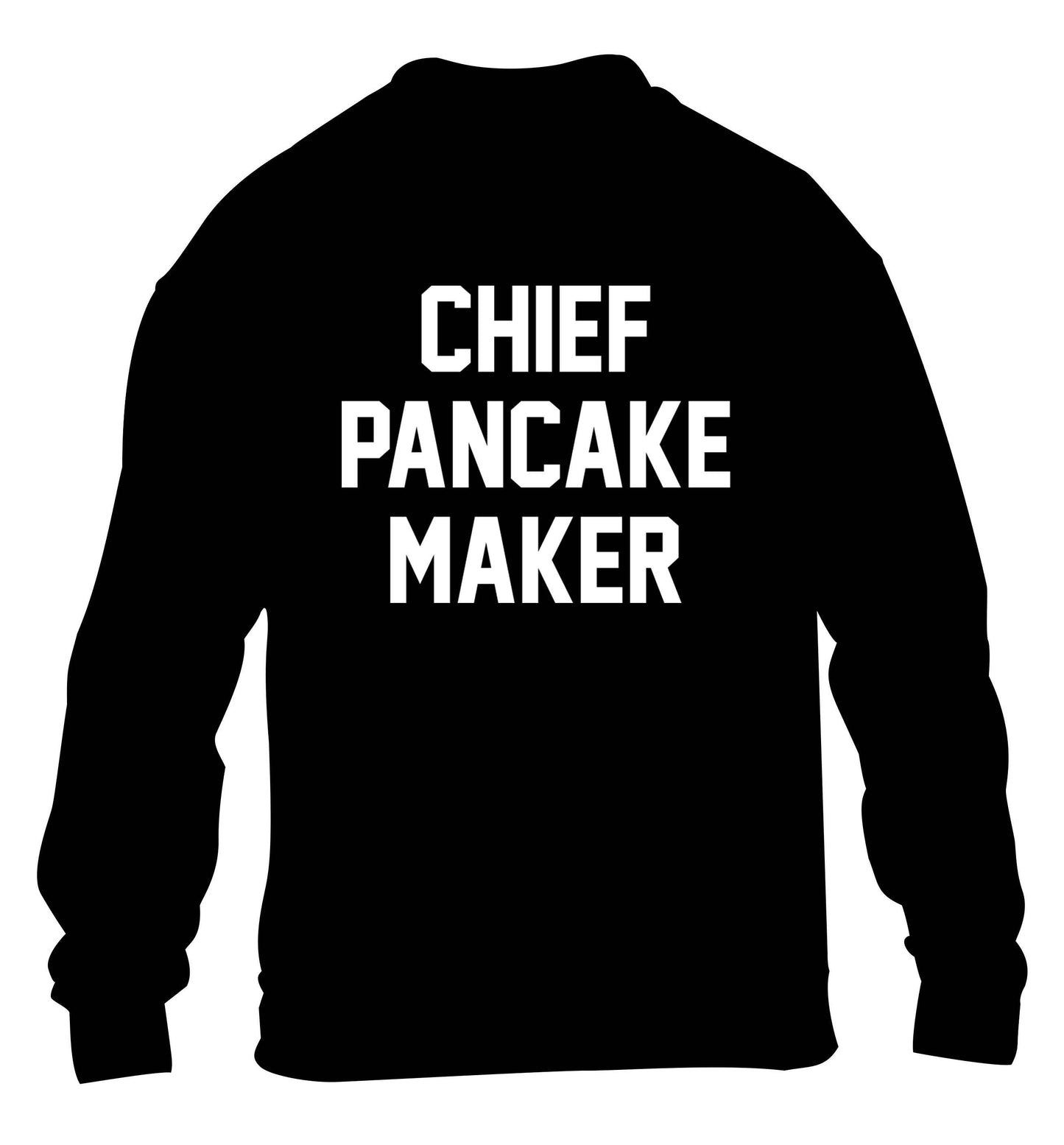 Chief pancake maker children's black sweater 12-13 Years