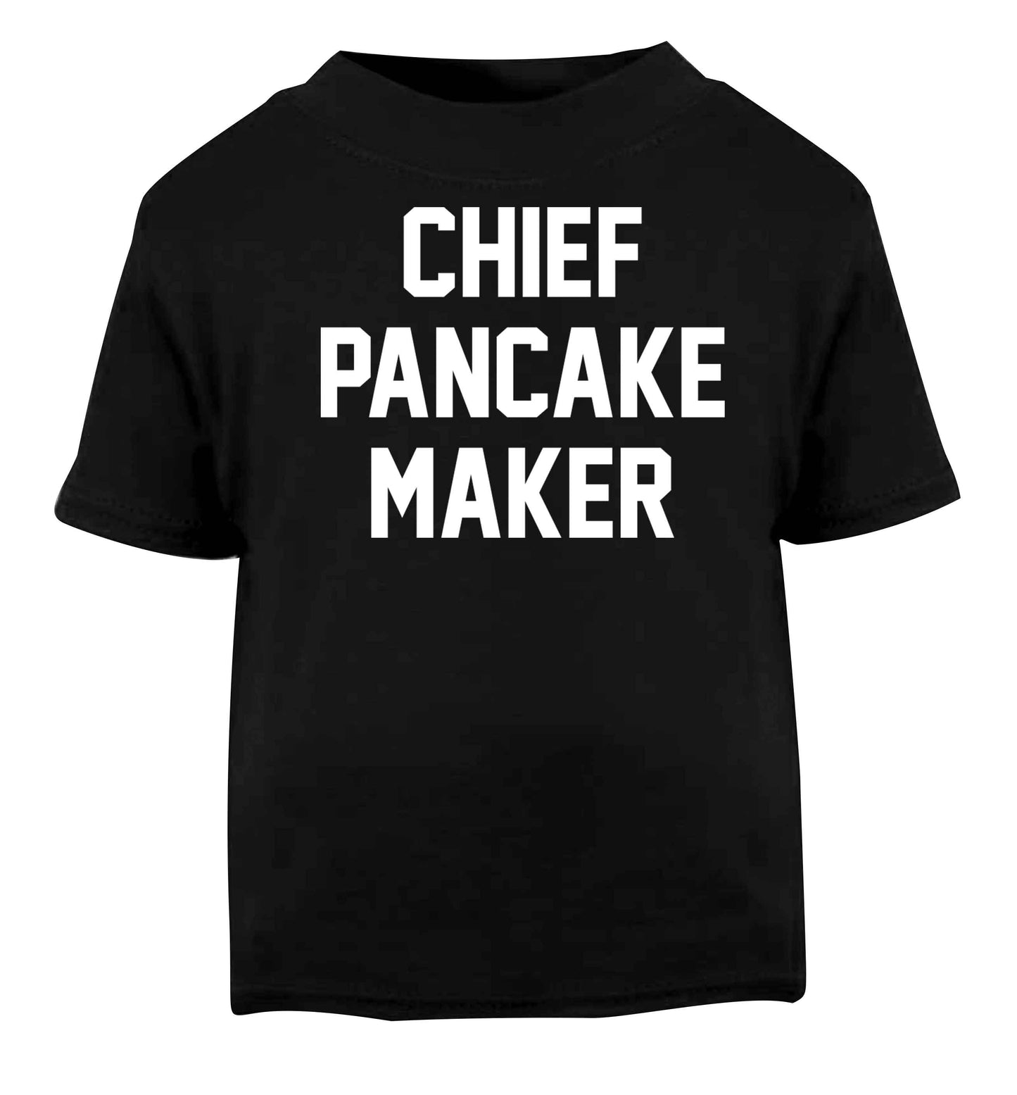 Chief pancake maker Black baby toddler Tshirt 2 years