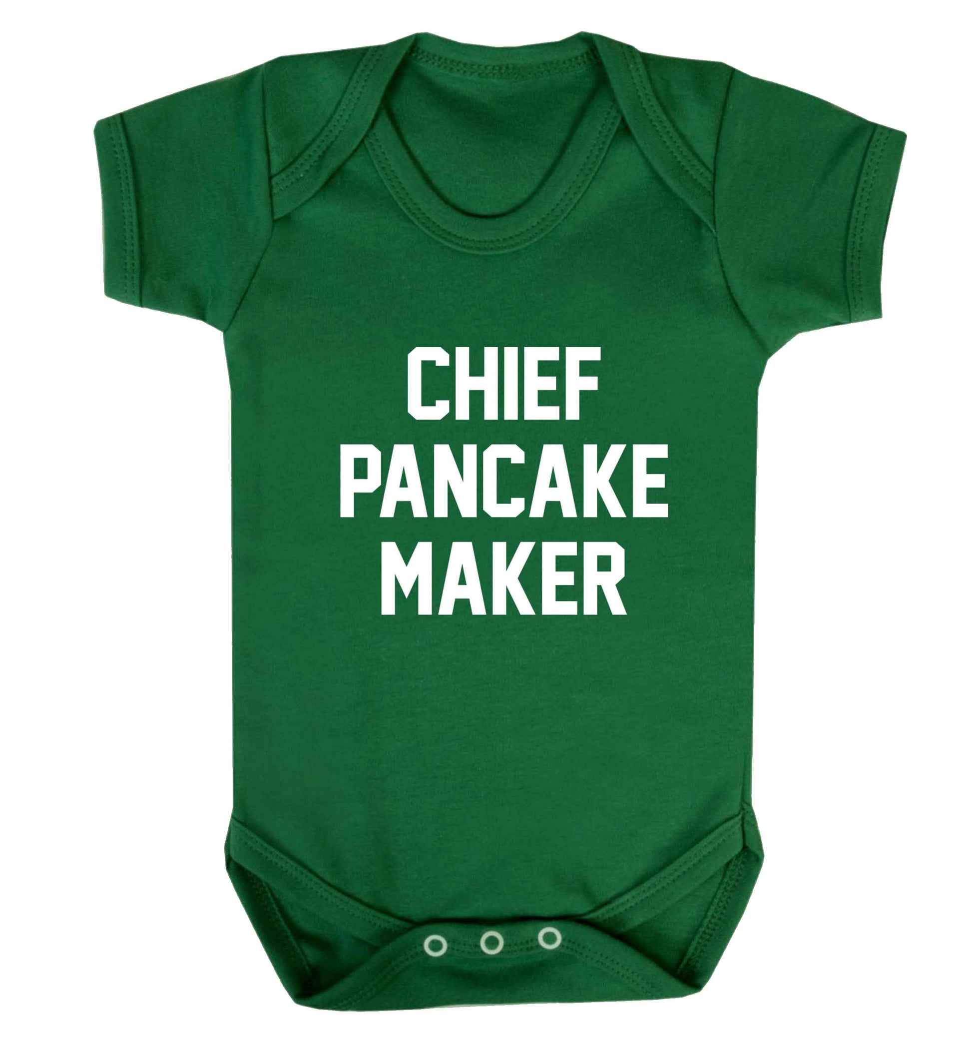 Chief pancake maker baby vest green 18-24 months