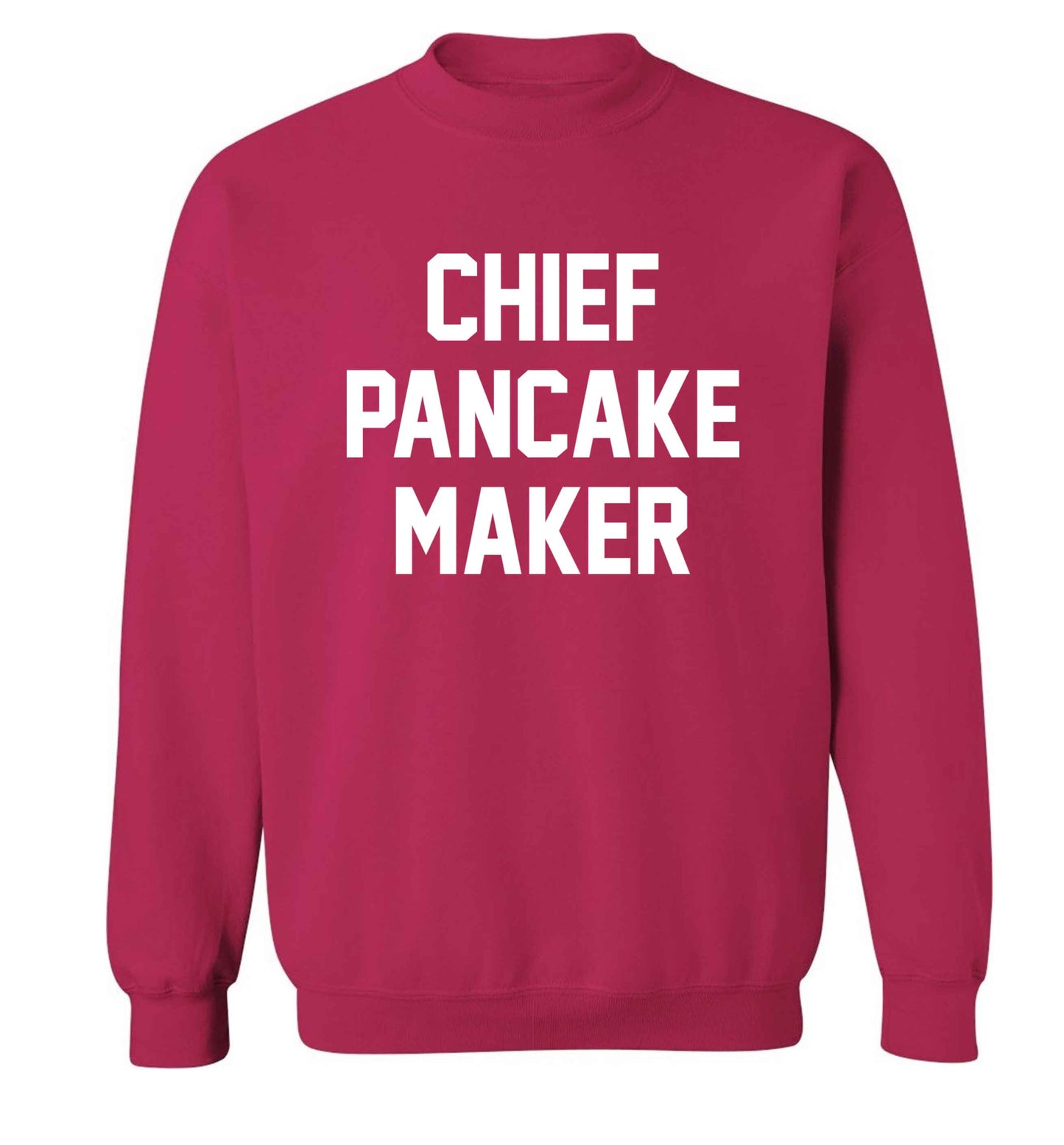 Chief pancake maker adult's unisex pink sweater 2XL