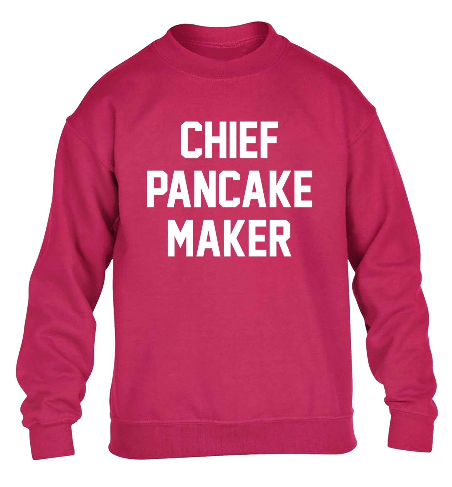 Chief pancake maker children's pink sweater 12-13 Years