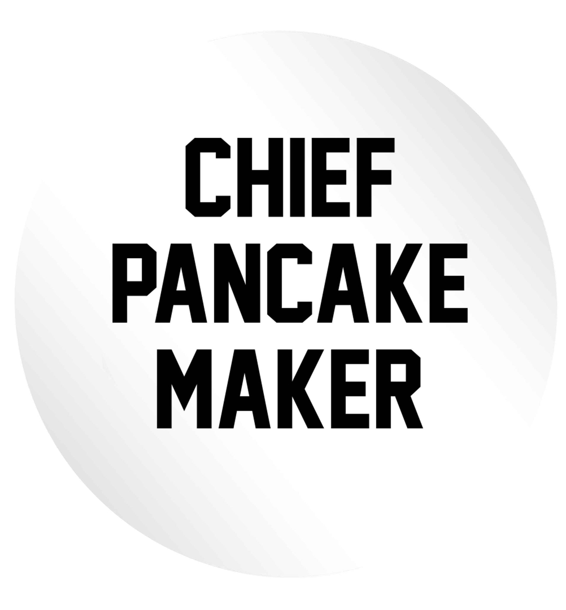 Chief pancake maker 24 @ 45mm matt circle stickers
