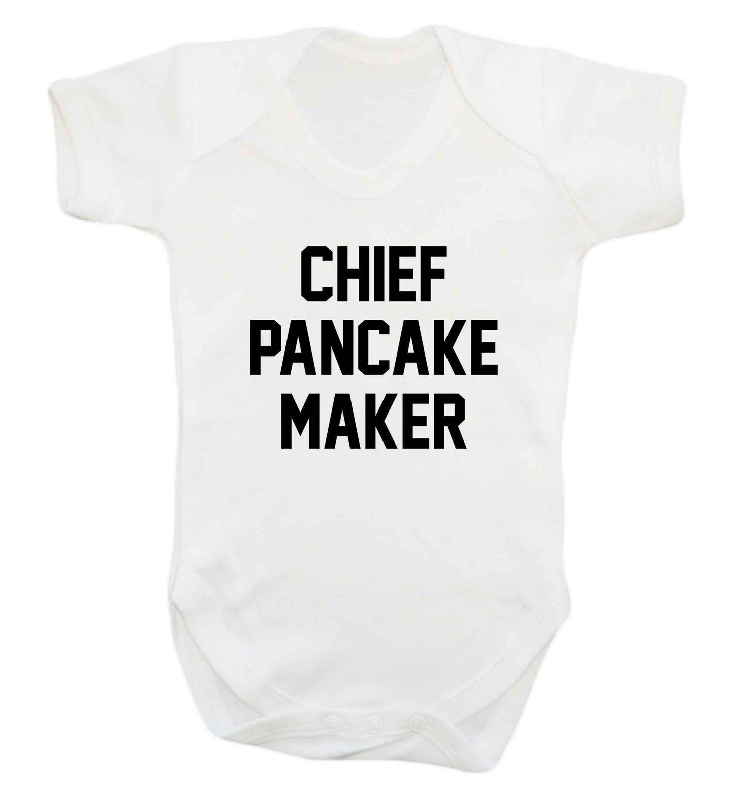 Chief pancake maker baby vest white 18-24 months