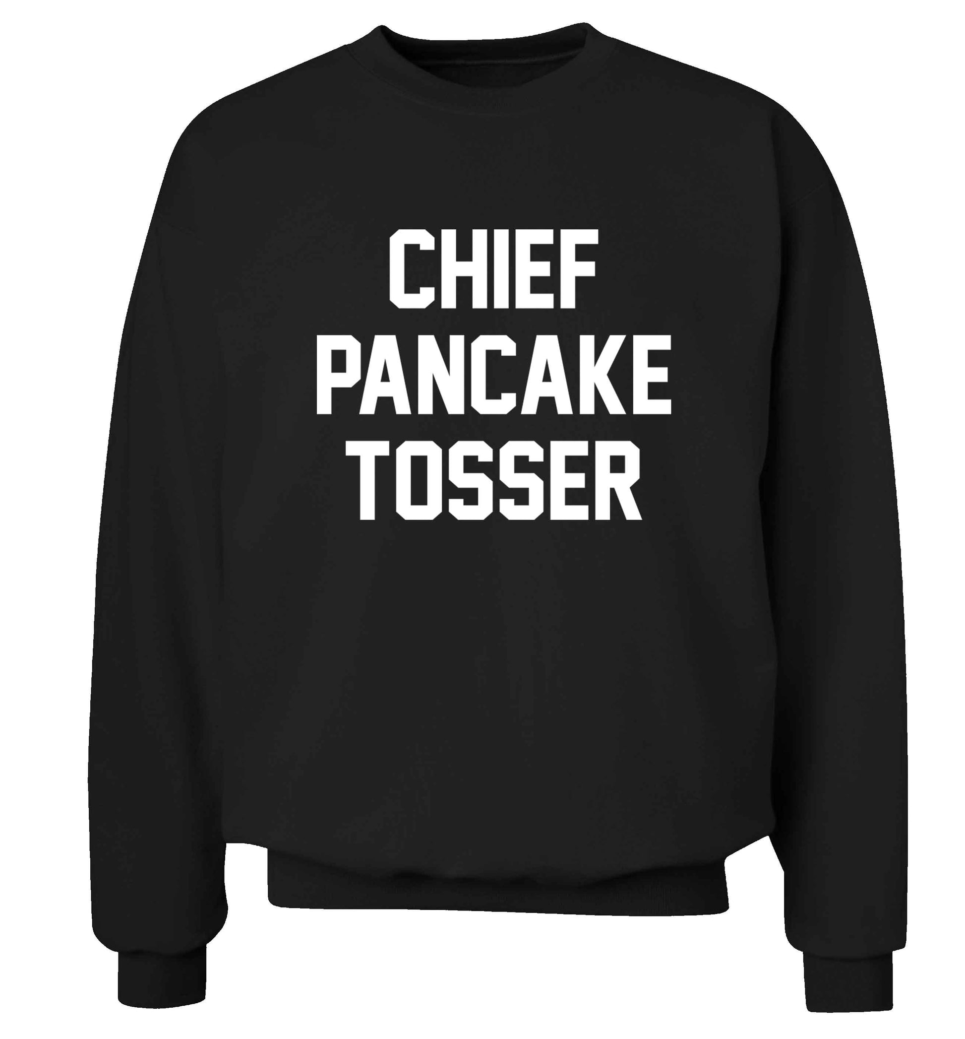 Chief pancake tosser adult's unisex black sweater 2XL
